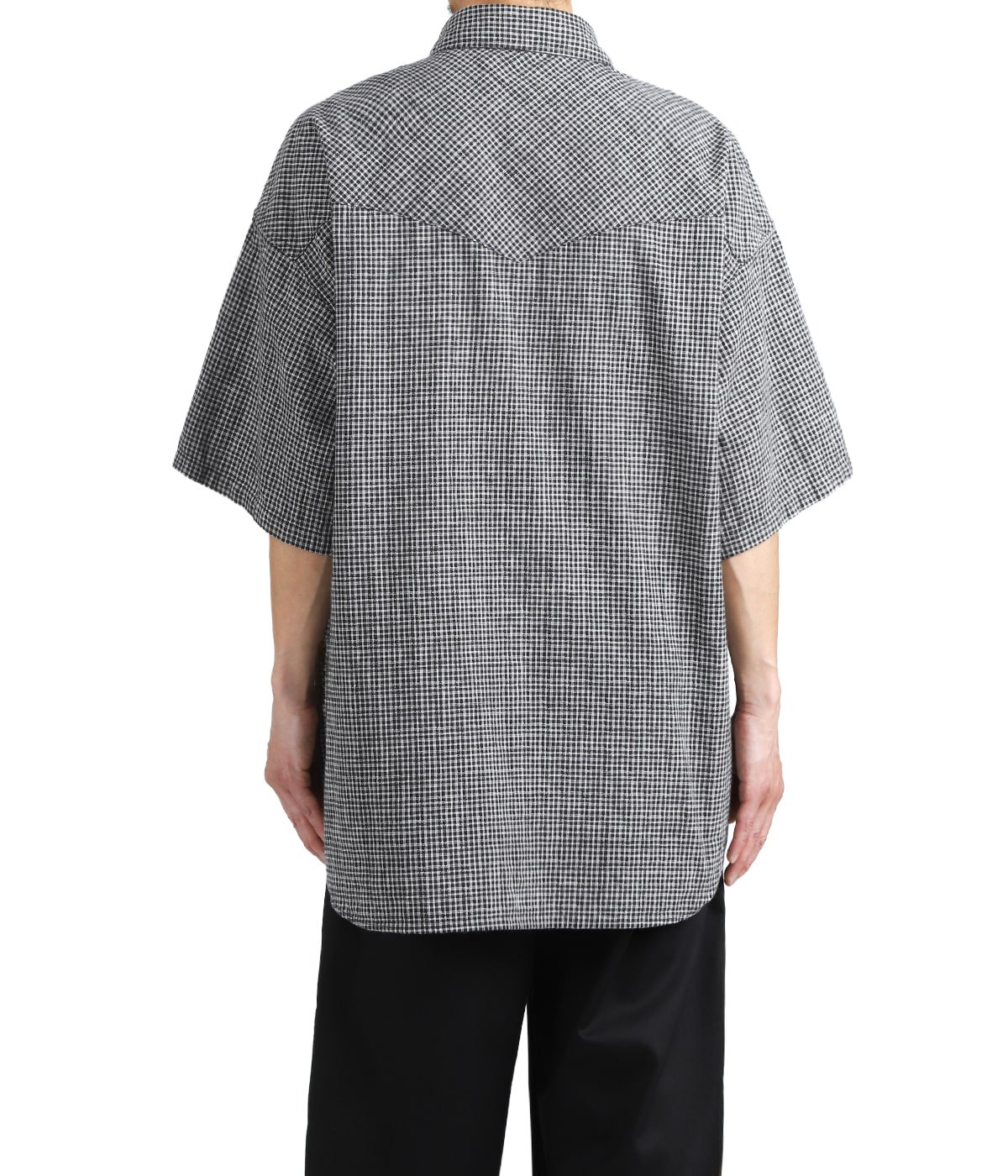 Dobby Gingham Check S/S Western Shirt | COOTIE PRODUCTIONS