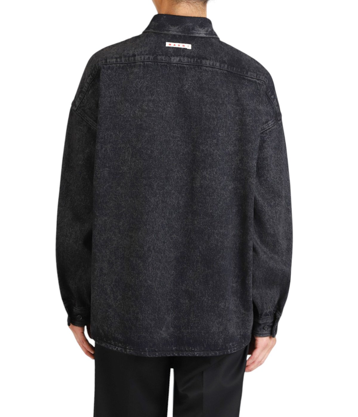BLACK MARBLE DENIM OVERSIZED SHIRT | MARNI(マルニ) / トップス 長袖