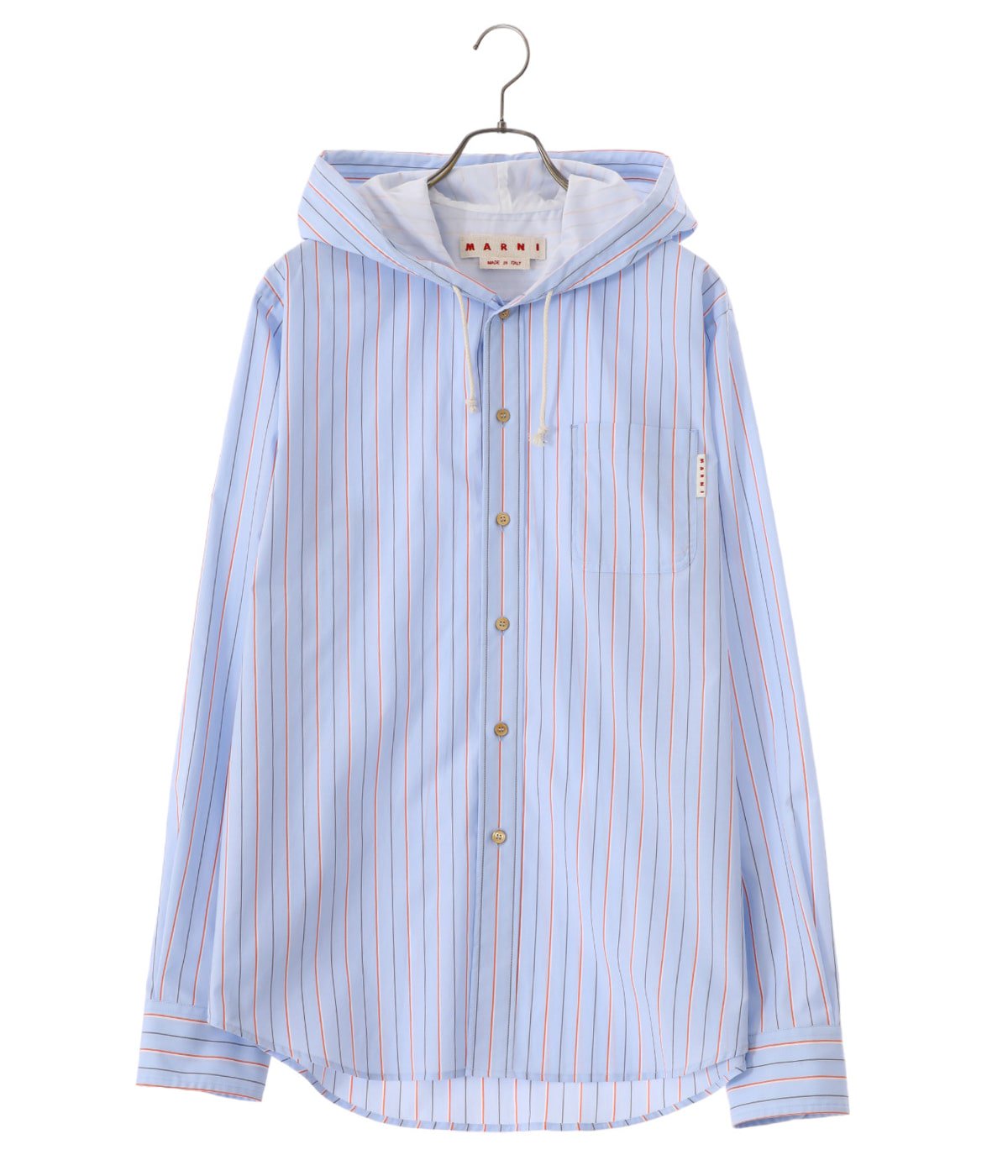 LONG SLEEVED HOODED OVERSHIRT | MARNI(マルニ) / トップス 長袖 ...