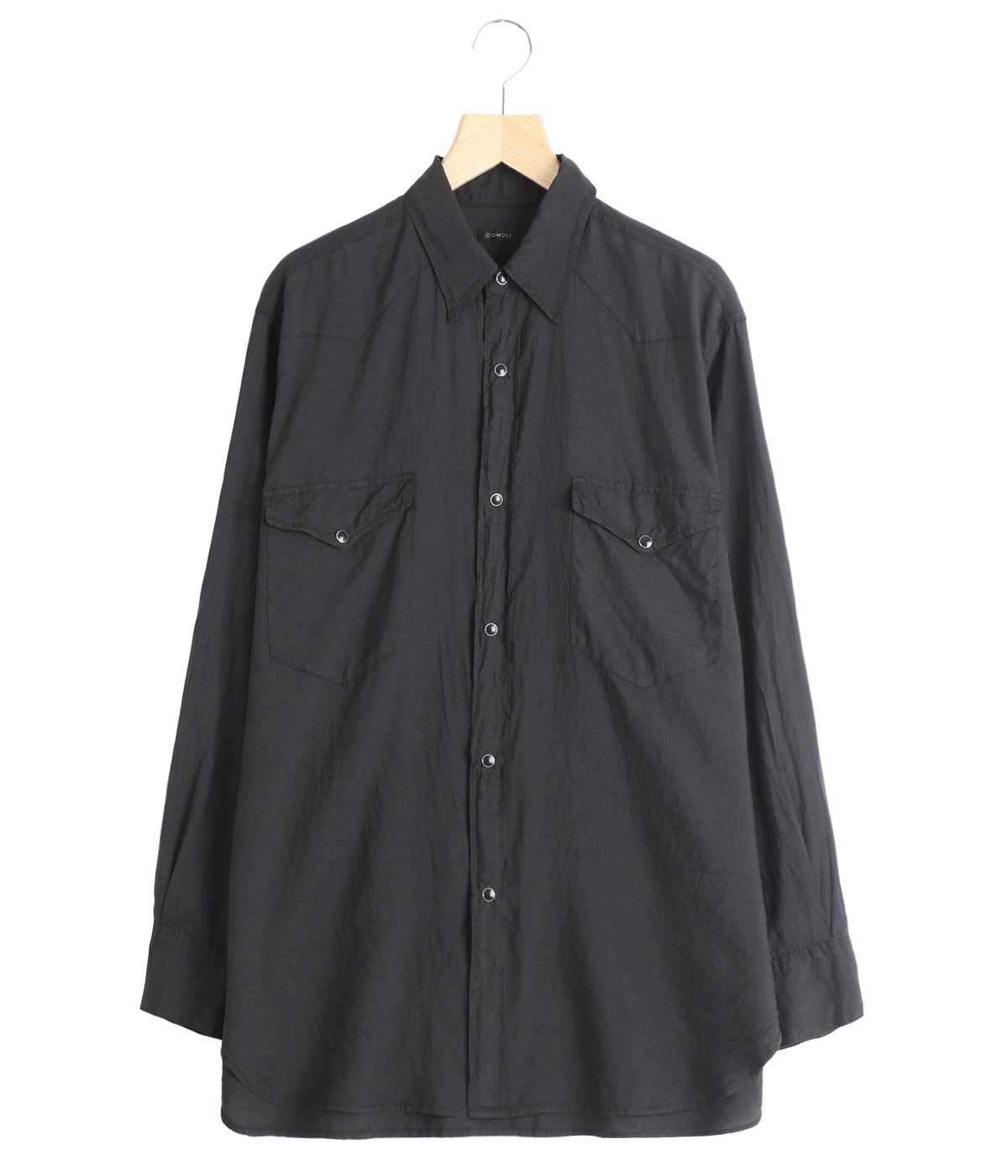 シルク製品染 ウエスタンシャツ | COMOLI(コモリ) / トップス 長袖