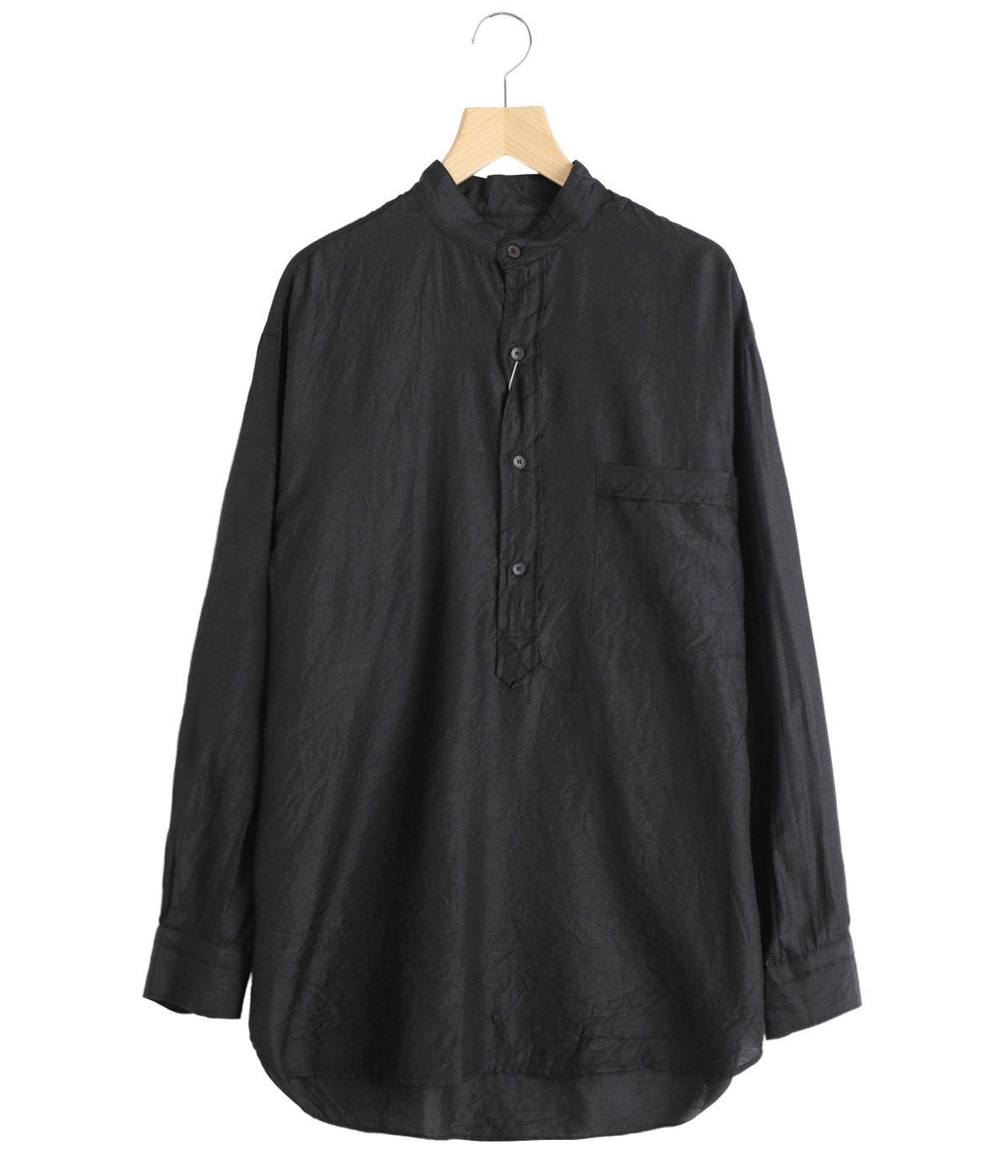 ウールシルク プルオーバーシャツ | COMOLI(コモリ) / トップス 長袖