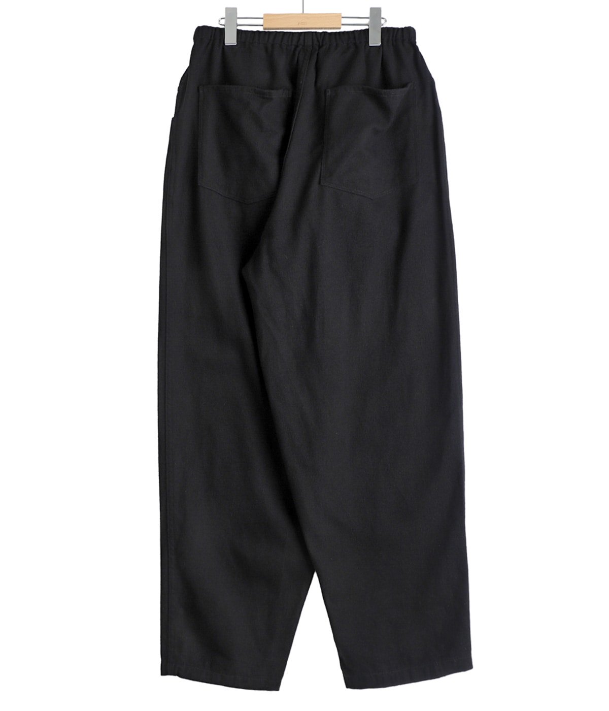 着用2,3回　COMOLI ブラックドリル テーパードパンツ　サイズ1 COMOLI ブラック ドリル テーパード パンツ , Black – Navyblue