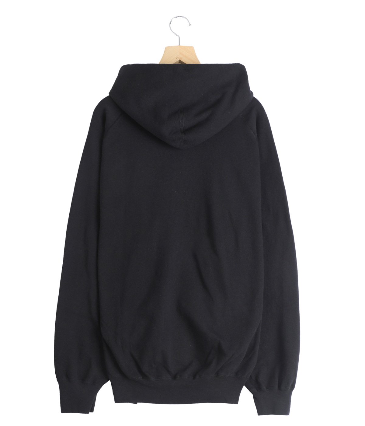 美品COMOLI 製品染めジップパーカー LWコットン裏毛　スウェット　コモリ COMOLI (コモリ) LWコットン裏毛 ジップパーカ