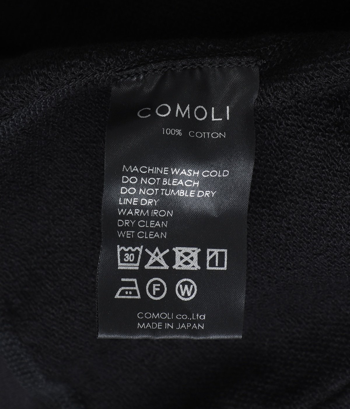 LWコットン裏毛 ジップパーカ | COMOLI(コモリ) / トップス スウェット