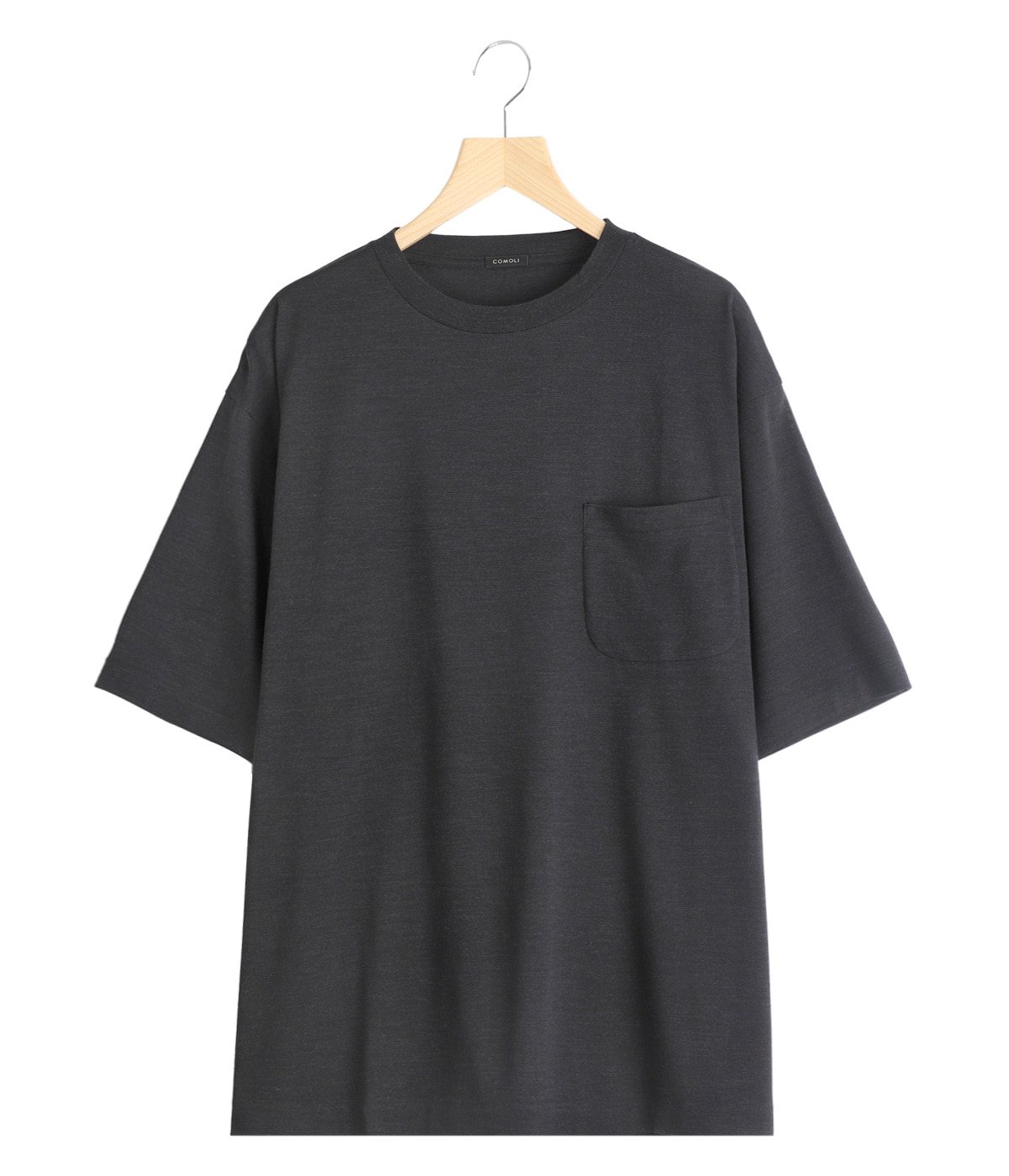 25SS COMOLI（コモリ）サマーウール 半袖Tシャツ サイズ2 チャコール サマーウール 半袖Tシャツ | COMOLI(コモリ) / トップス カットソー
