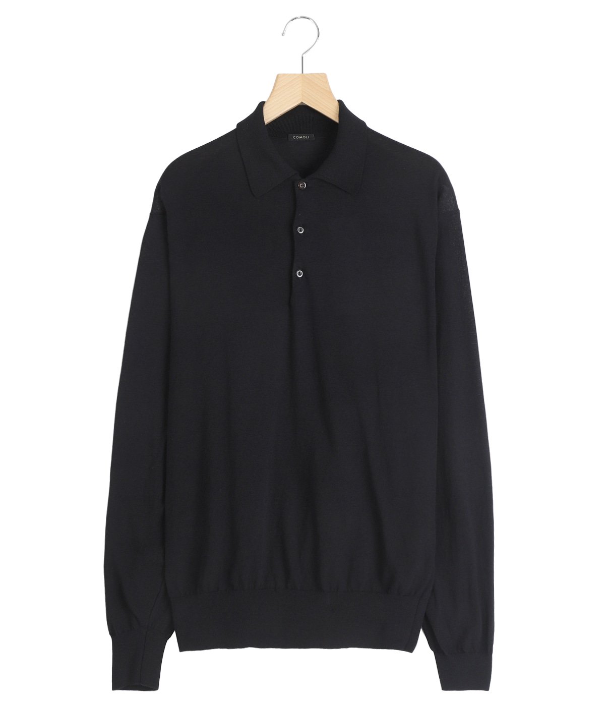 COMOLI 25SS コットン ニットポロ 3 COMOLI (コモリ) コットン ニットポロ