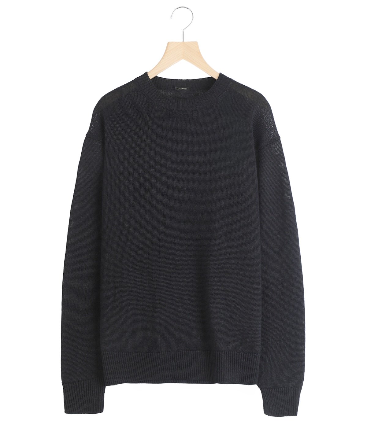 COMOLI CREW NECK KNIT / コモリ クルーネック ニット COMOLI ｜ コットン クルーネックニット | HJ GALLERY