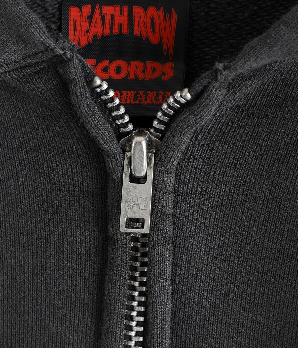 DEATH ROW RECORDS / WASHED MIDDLE WEIGHT FULL ZIP HOODED SWEAT
