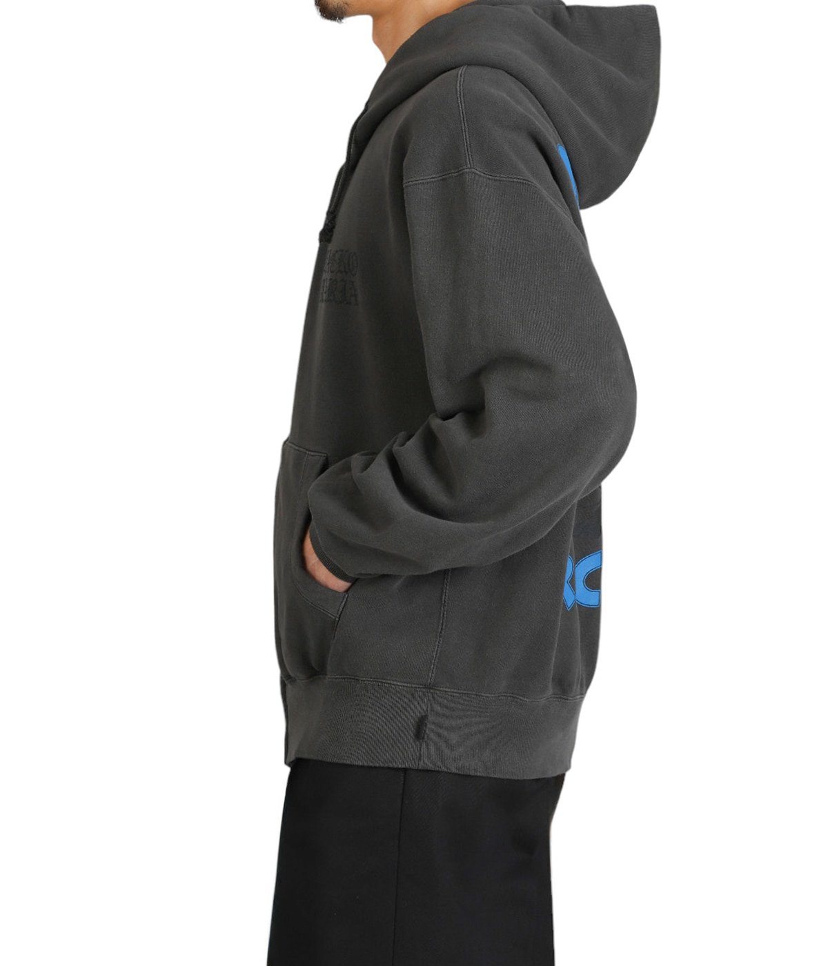 DEATH ROW RECORDS / WASHED MIDDLE WEIGHT FULL ZIP HOODED SWEAT