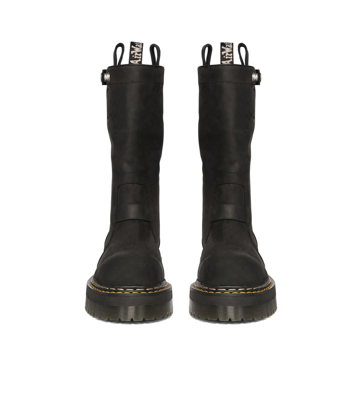 リックオウエンス サイハイブーツ 黒 QUAD SOLE PULL ON BOOT | Rick Owens(リックオウエンス) / シューズ
