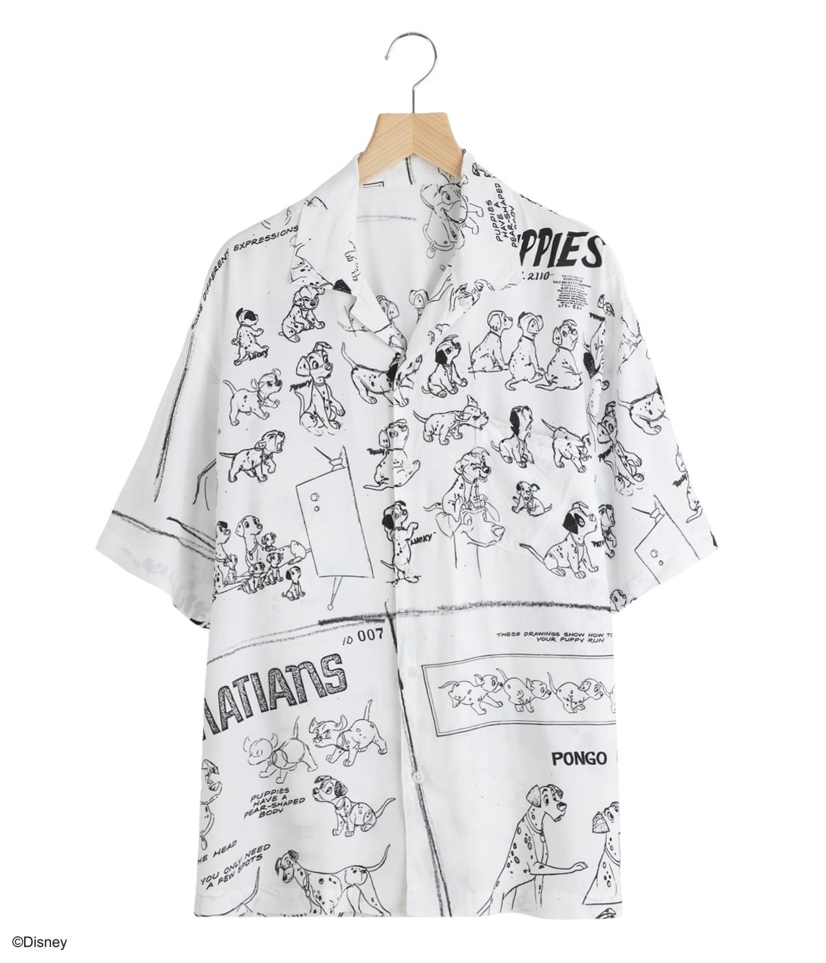 絶版　HEAD PORTER PLUS アロハ セットアップ M 日本製 DISNEY MS / PC ALOHA COLLECTION ALOHA SHIRT / 101 DALMATIANS