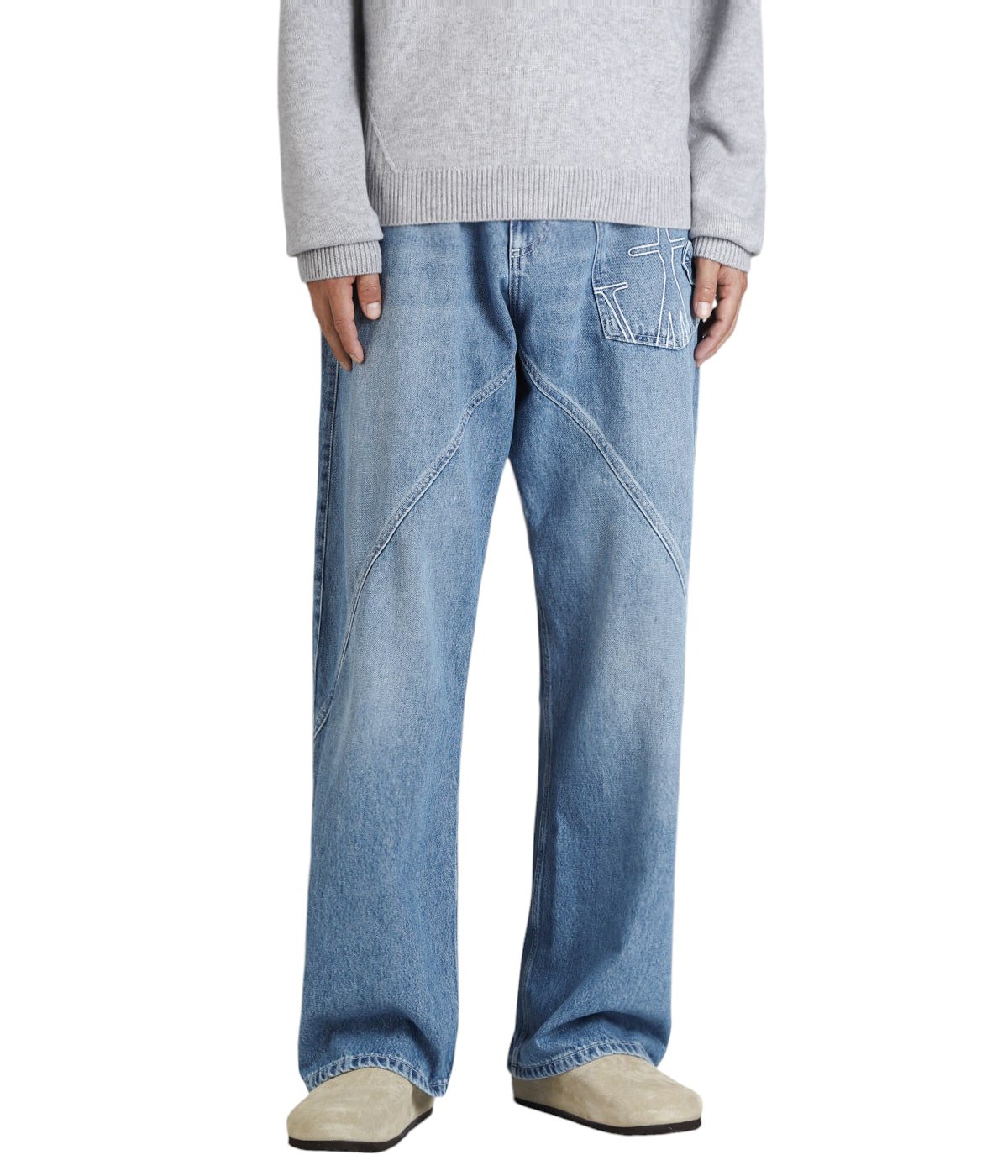 JW ANDERSEN 21aw ジェイダブリューアンダーソン パンツ JW ANDERSON - ラスト1点 / CROPPED PATCHWORK FATIGUE TROUSERS