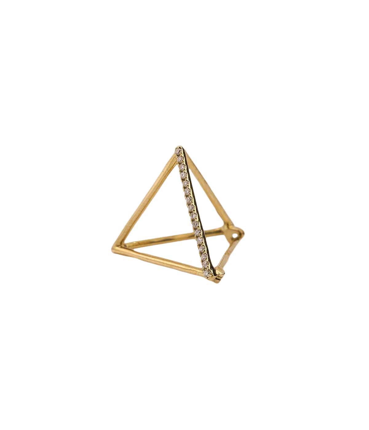 レディース】Diamond Triangle Pierce 10 (01) | SHIHARA(シハラ