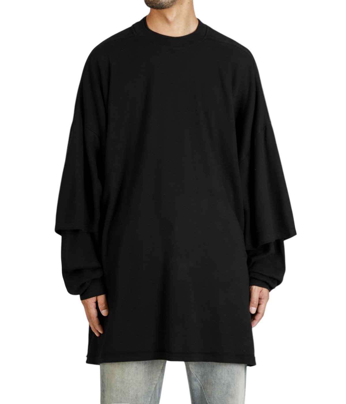 【未使用タグ付】RICK OWENS DRKSHDW パッチ スウェット S RICK OWENS DRKSHDW リックオウエンス ダークシャドウ WOVEN