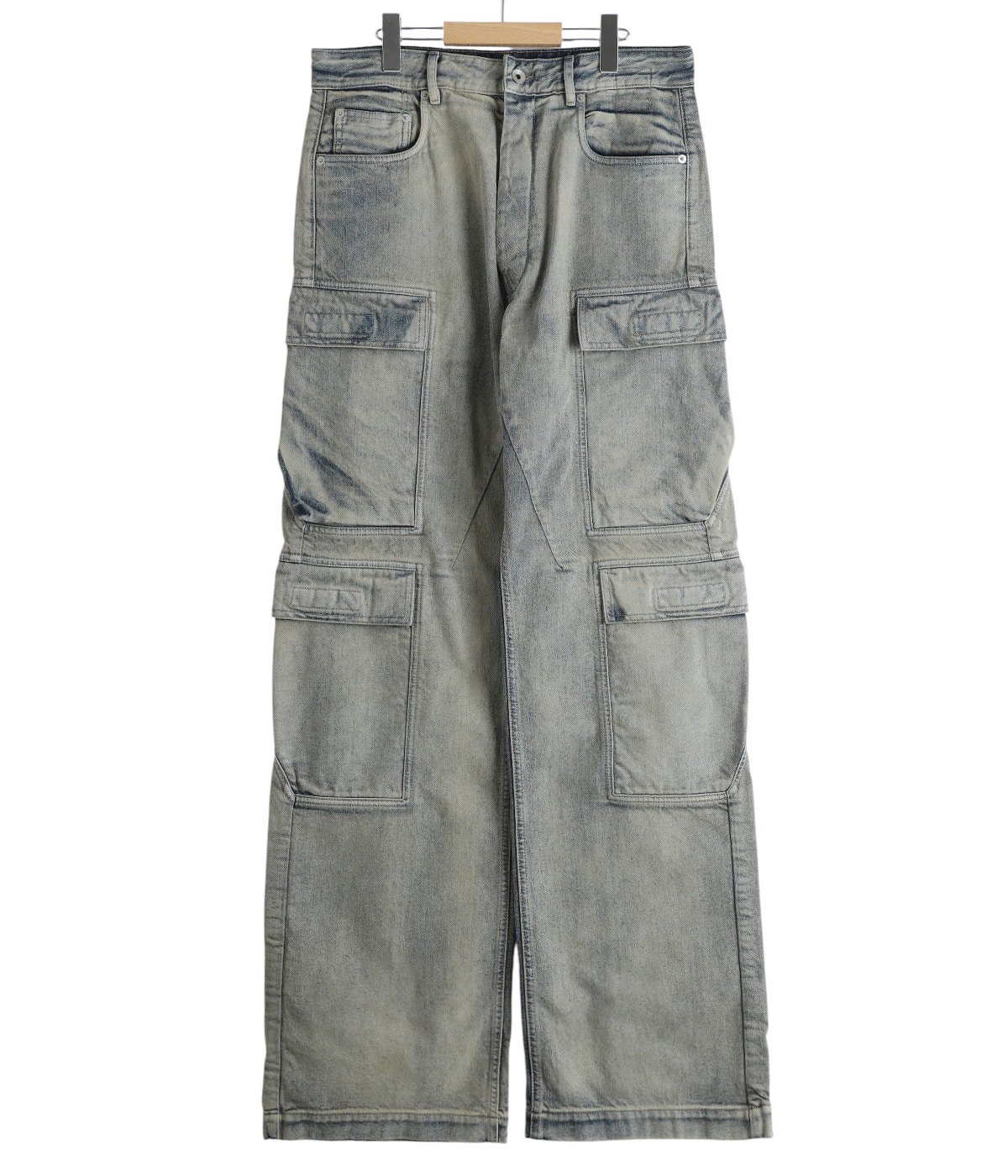 Rick Owens DRKSHDW デニム カーゴパンツ DOUBLE CARGO JUMBO BELS（sky 46 sky） | Rick Owens DRKSHDW