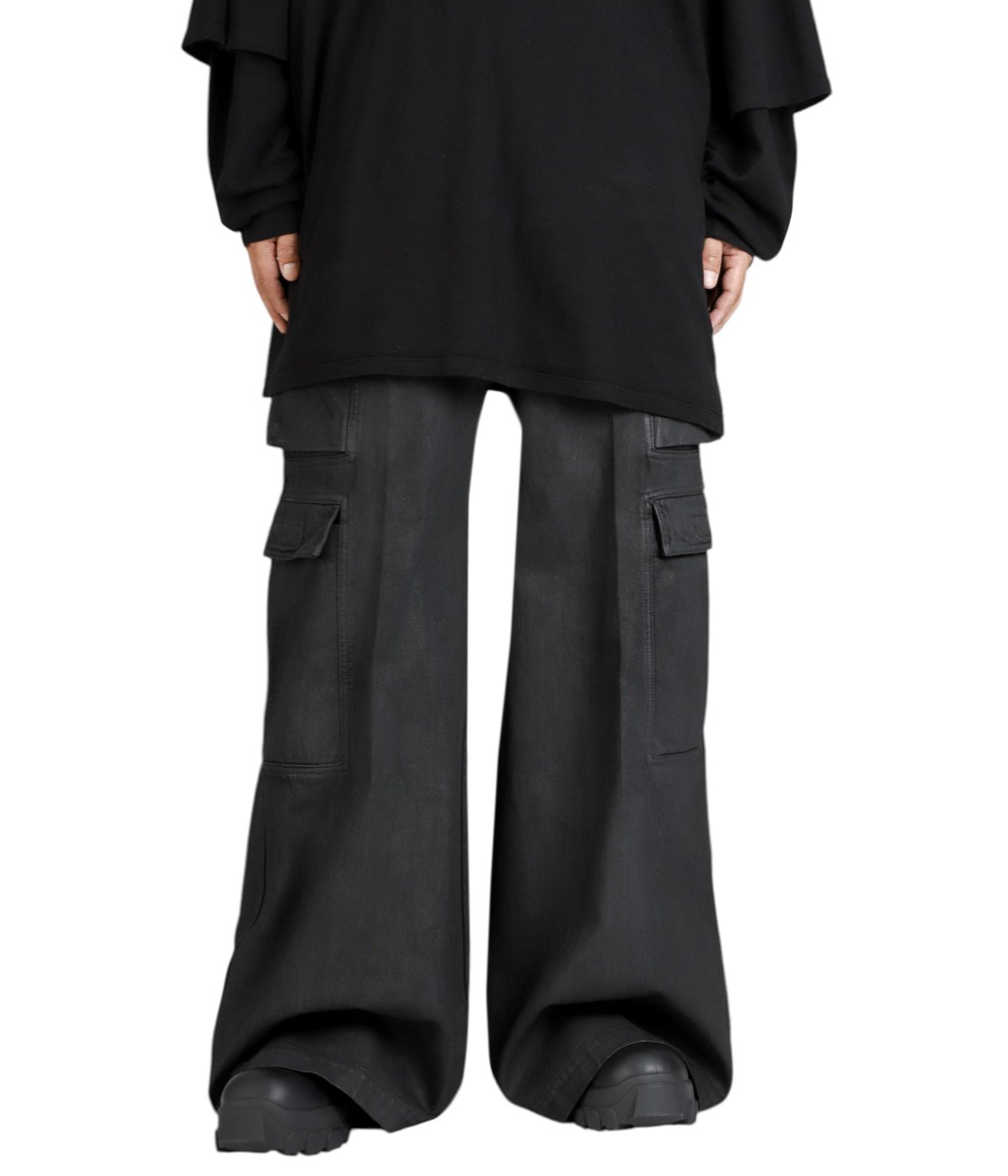 パンツ rick owens DOUBLE CARGO BELAS 48 Rick Owens DRKSHDW Double Cargo Jumbo Belas ワイドパンツ