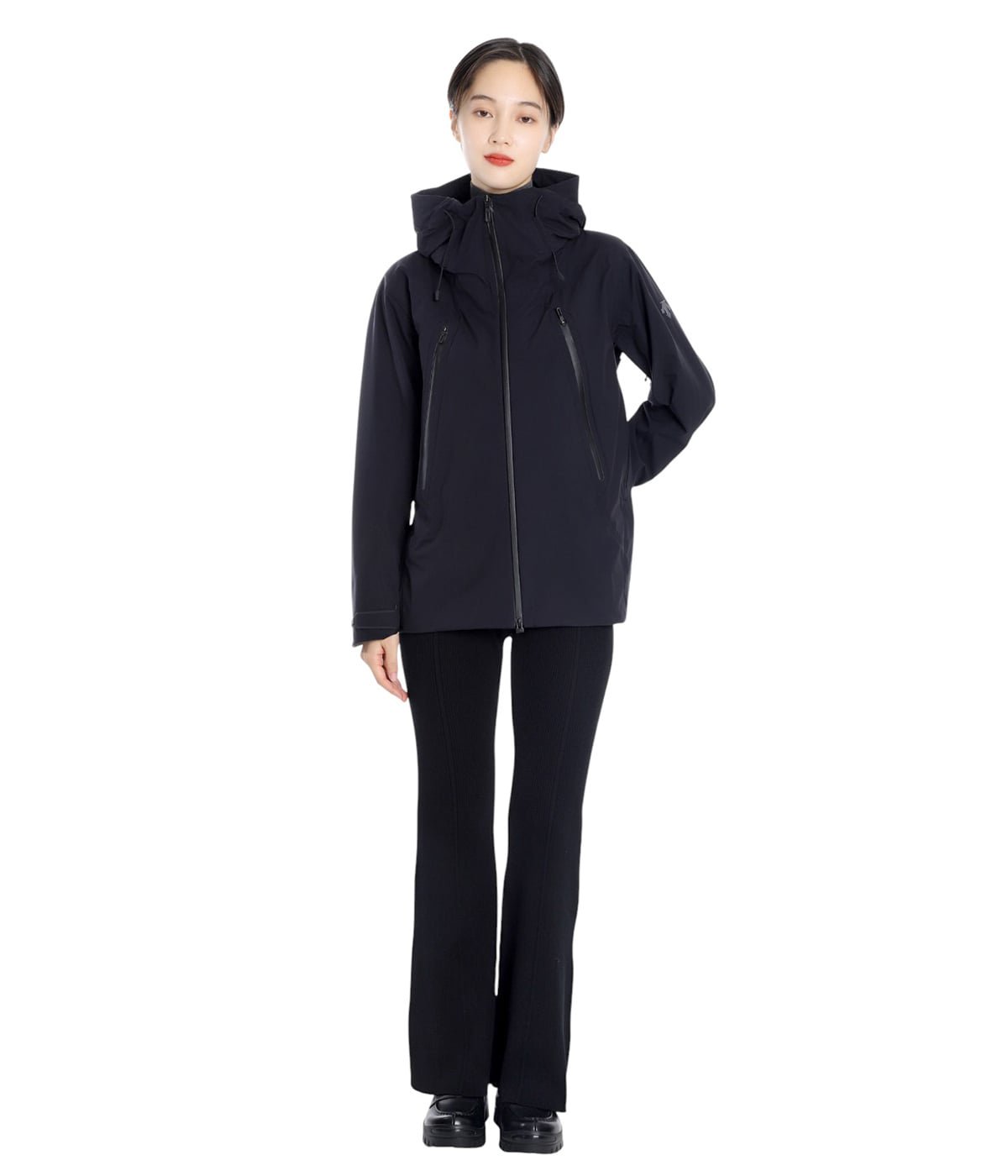 24SS DESCENTE ALLTERRAIN CREAS ブラック Lサイズ DESCENTE ALLTERRAIN（デサントオルテライン）HARD SHELL JACKET