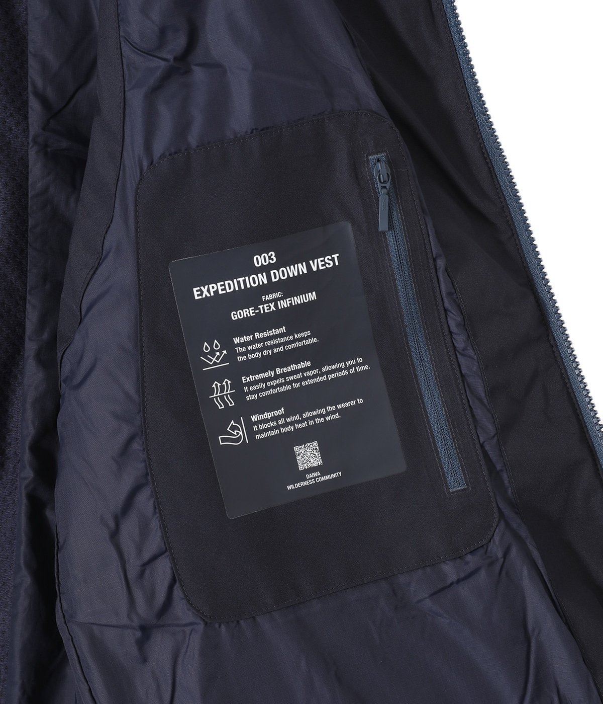 DOWN VEST GORE-TEX