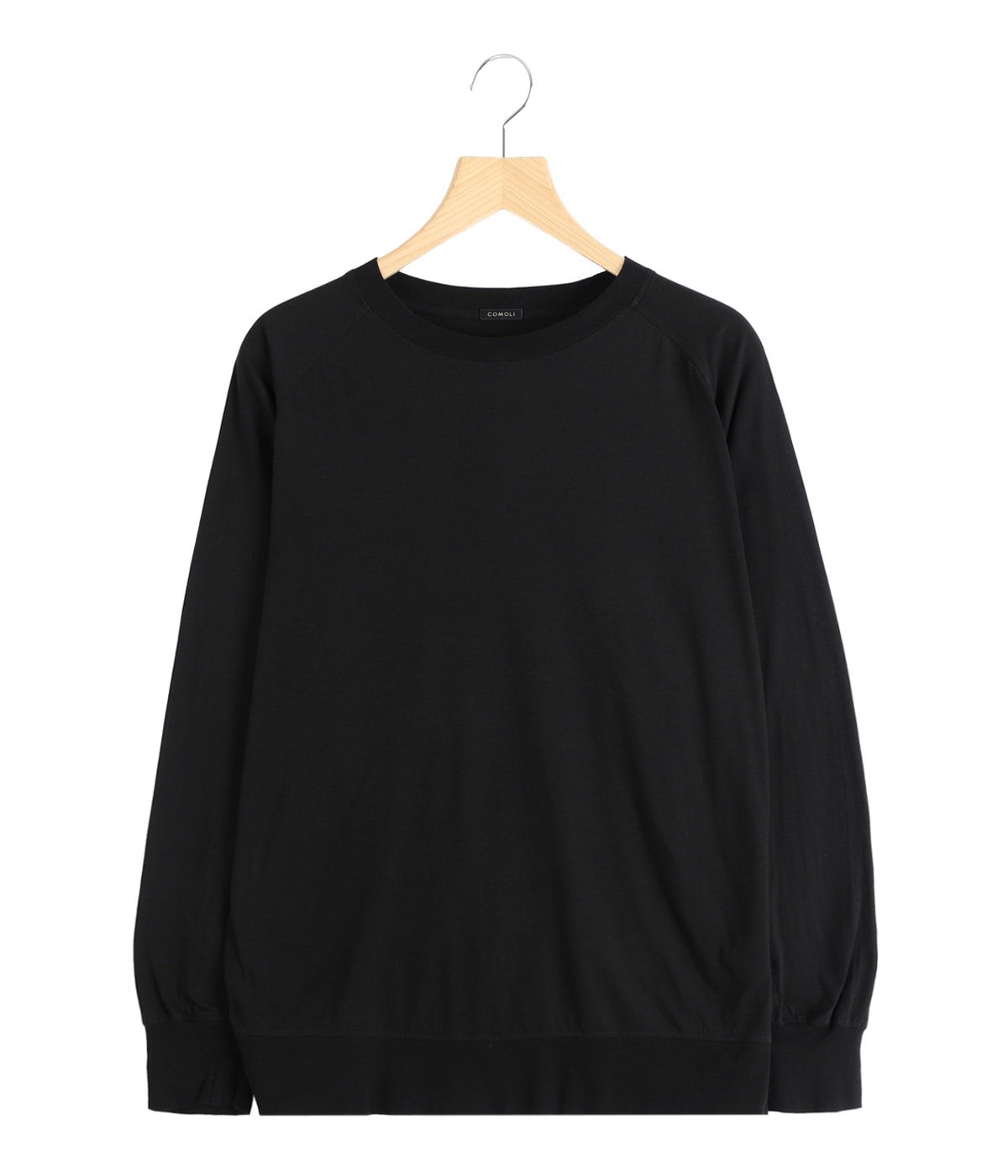 COMOLI クルーネックTシャツ ブラック THINコットン クルーネック | COMOLI(コモリ) / トップス カットソー