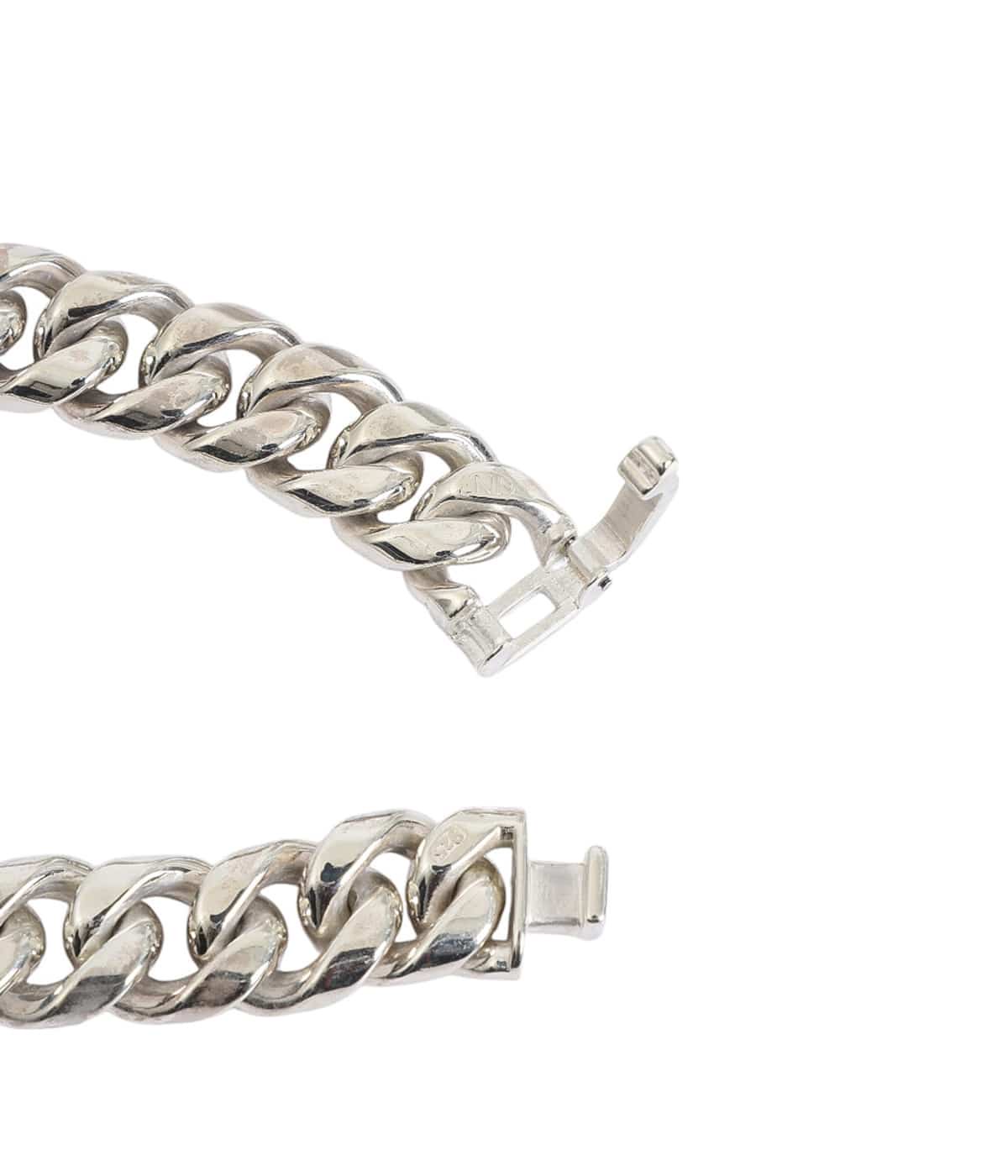 Curve loosen cut bracelet M - SILVER - | END(エンド