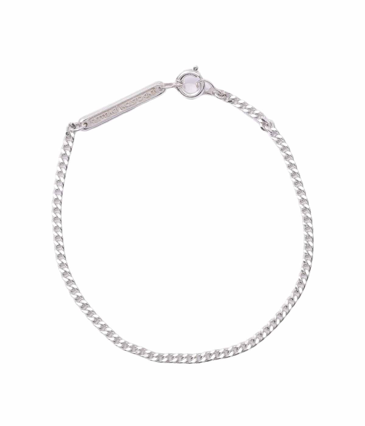 Curve cut chain bracelet