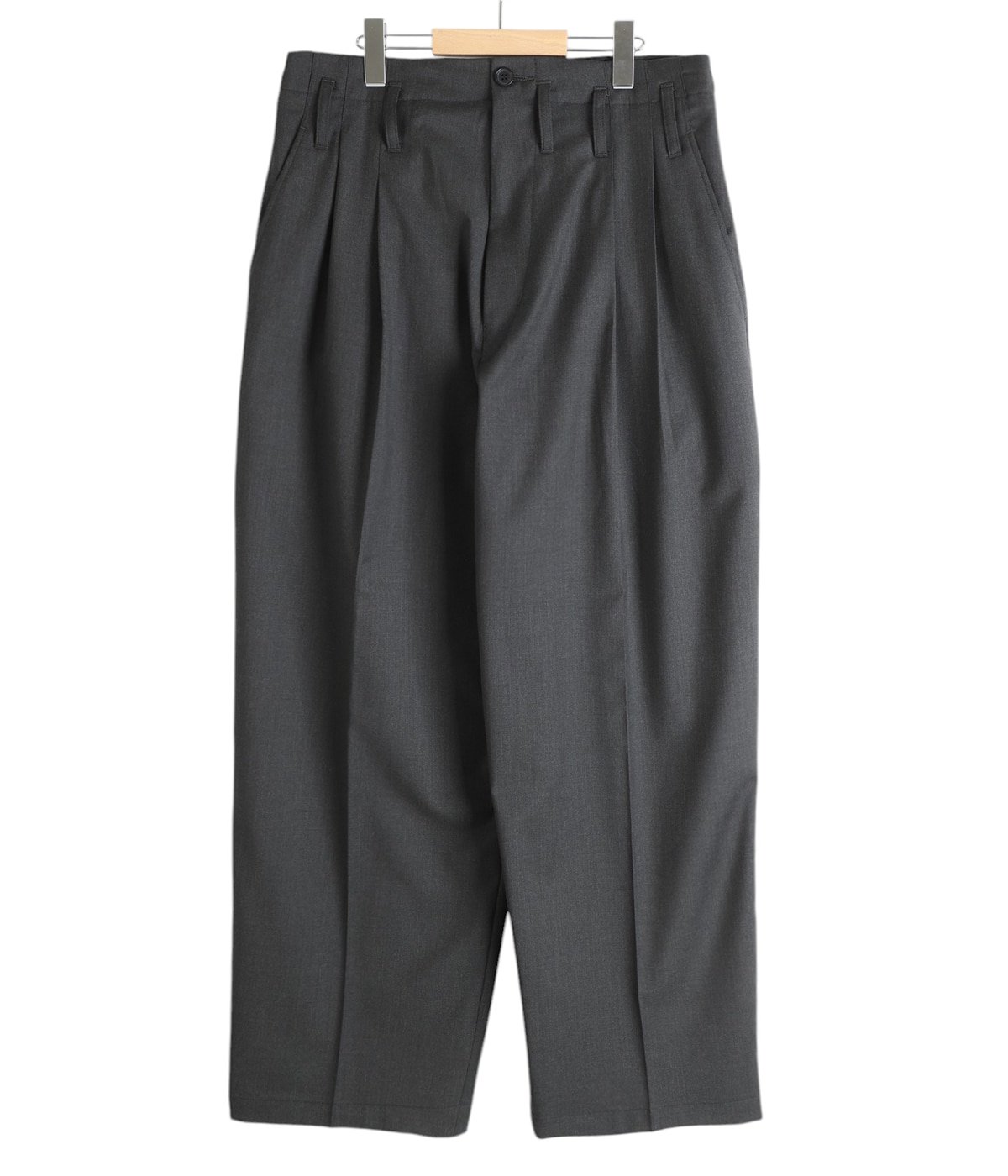 WOOL BLEND WIDE STRAIGHT TROUSERS | ESSAY(エッセイ) / パンツ