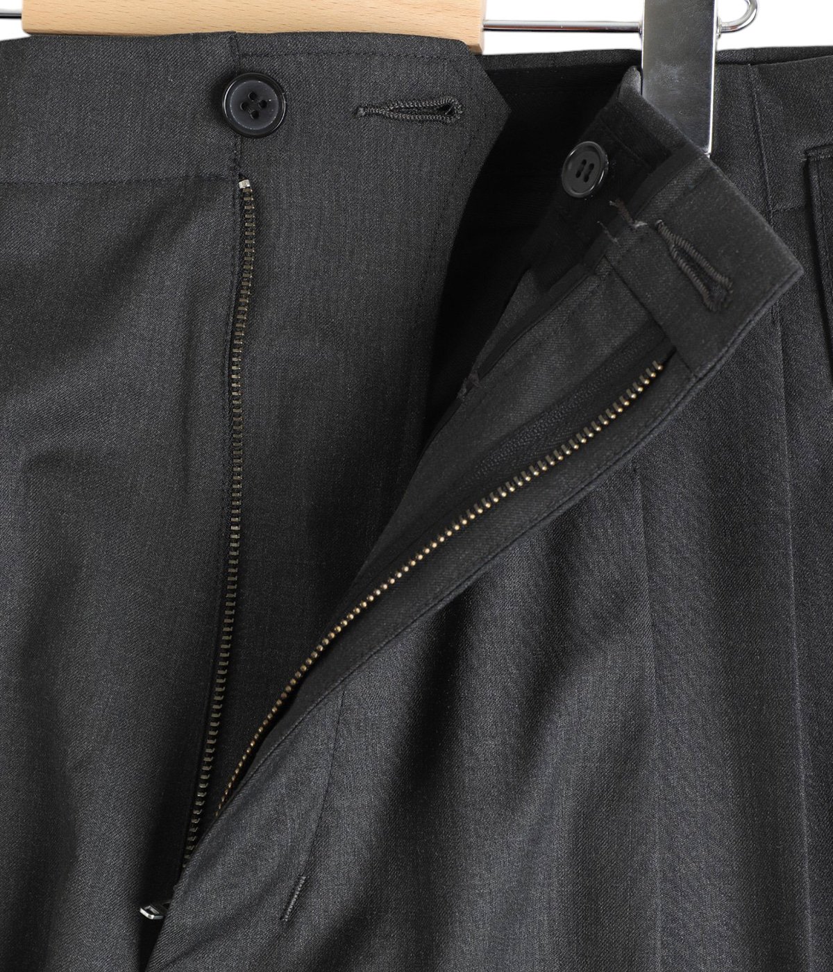 WOOL BLEND WIDE STRAIGHT TROUSERS | ESSAY(エッセイ) / パンツ