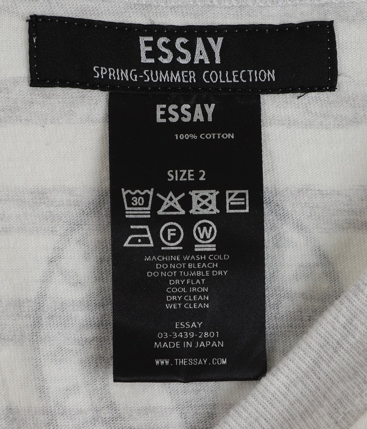 ESSAY エッセイT-SHIRT SHADOW ESSAY / ORIGINAL SHADOW STRIPE T-SHIRT – carol ONLINE STORE