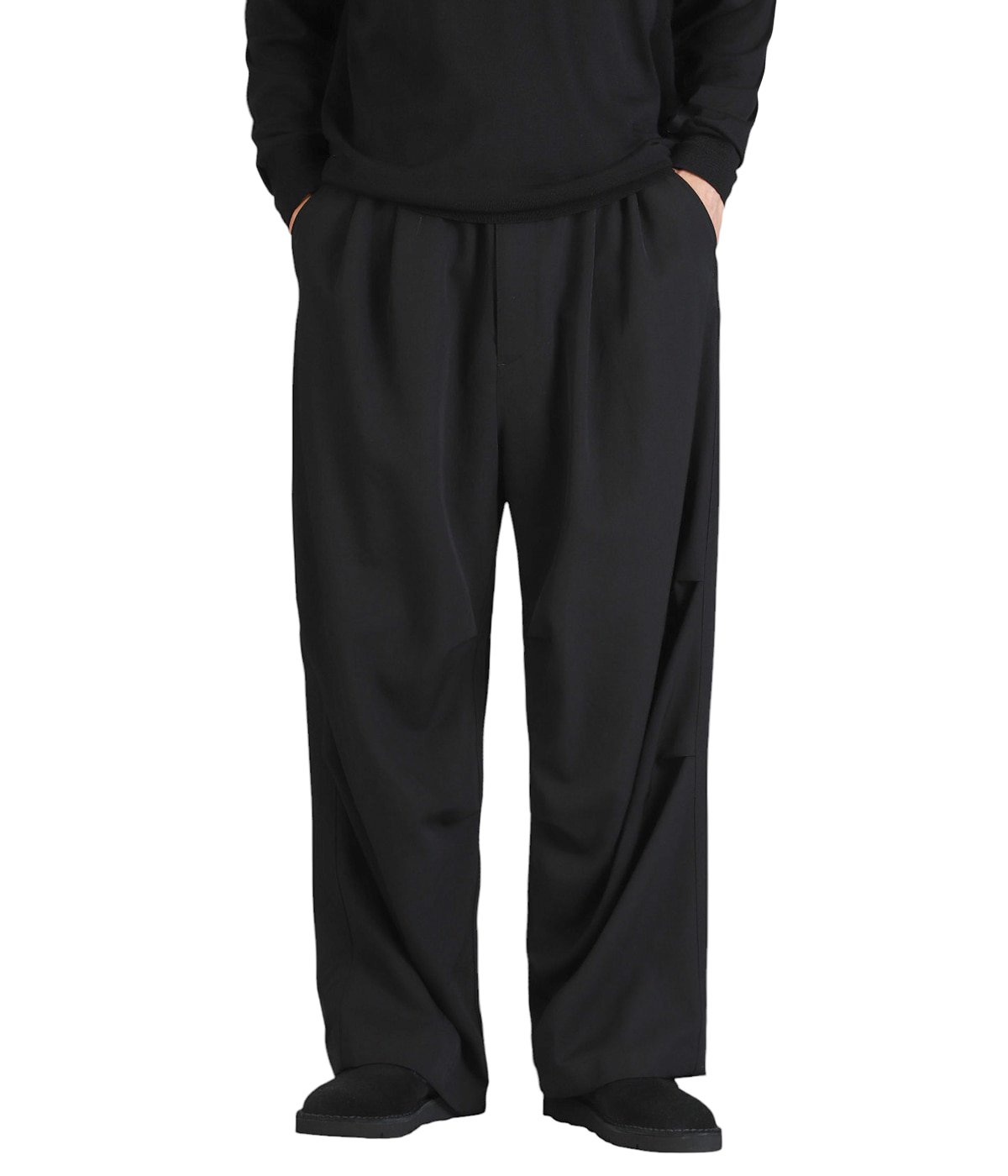 WOOL GABARDINE WIDE TRACK TROUSERS | ESSAY(エッセイ) / パンツ