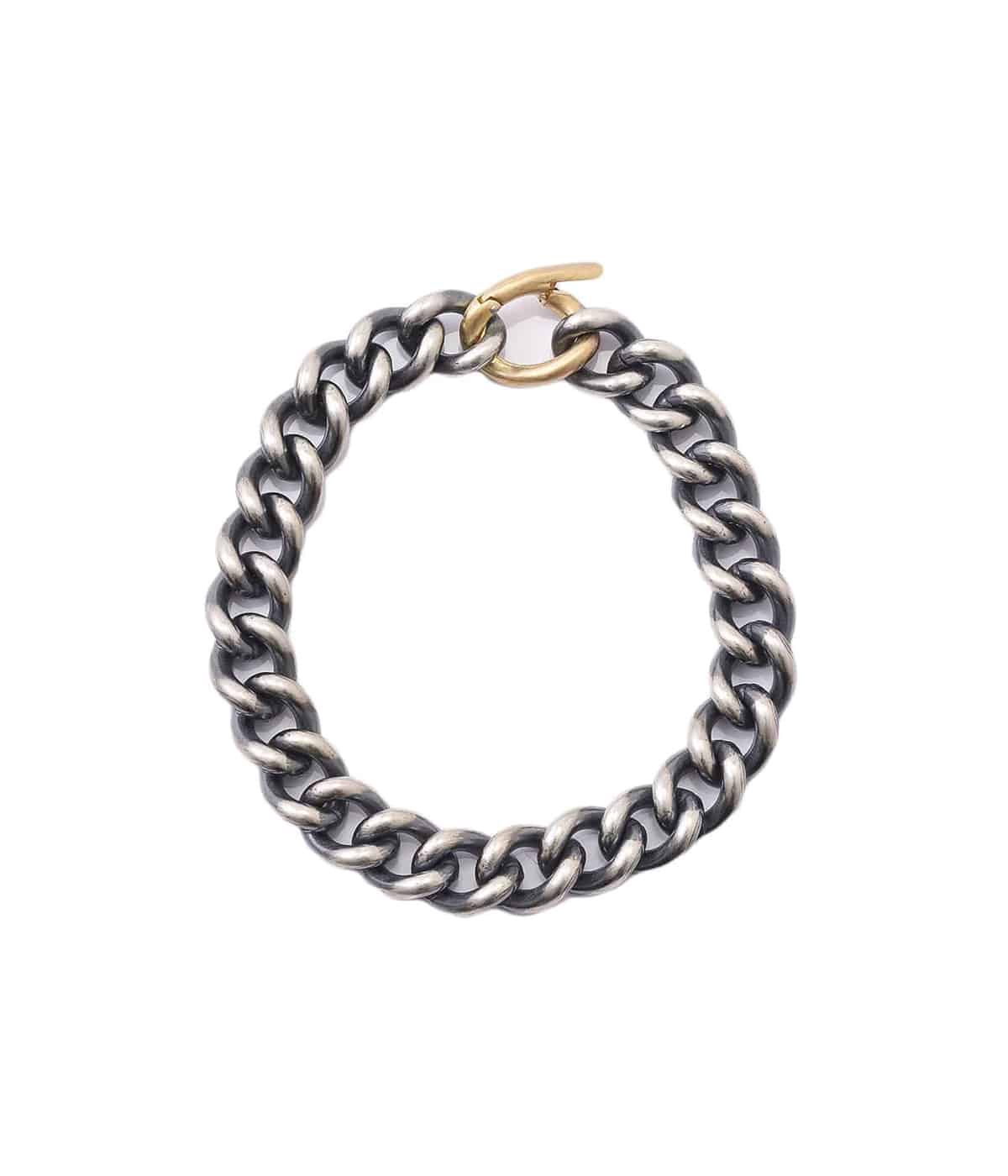 HUMETE CHAIN BRACELET SV clasp K18YG