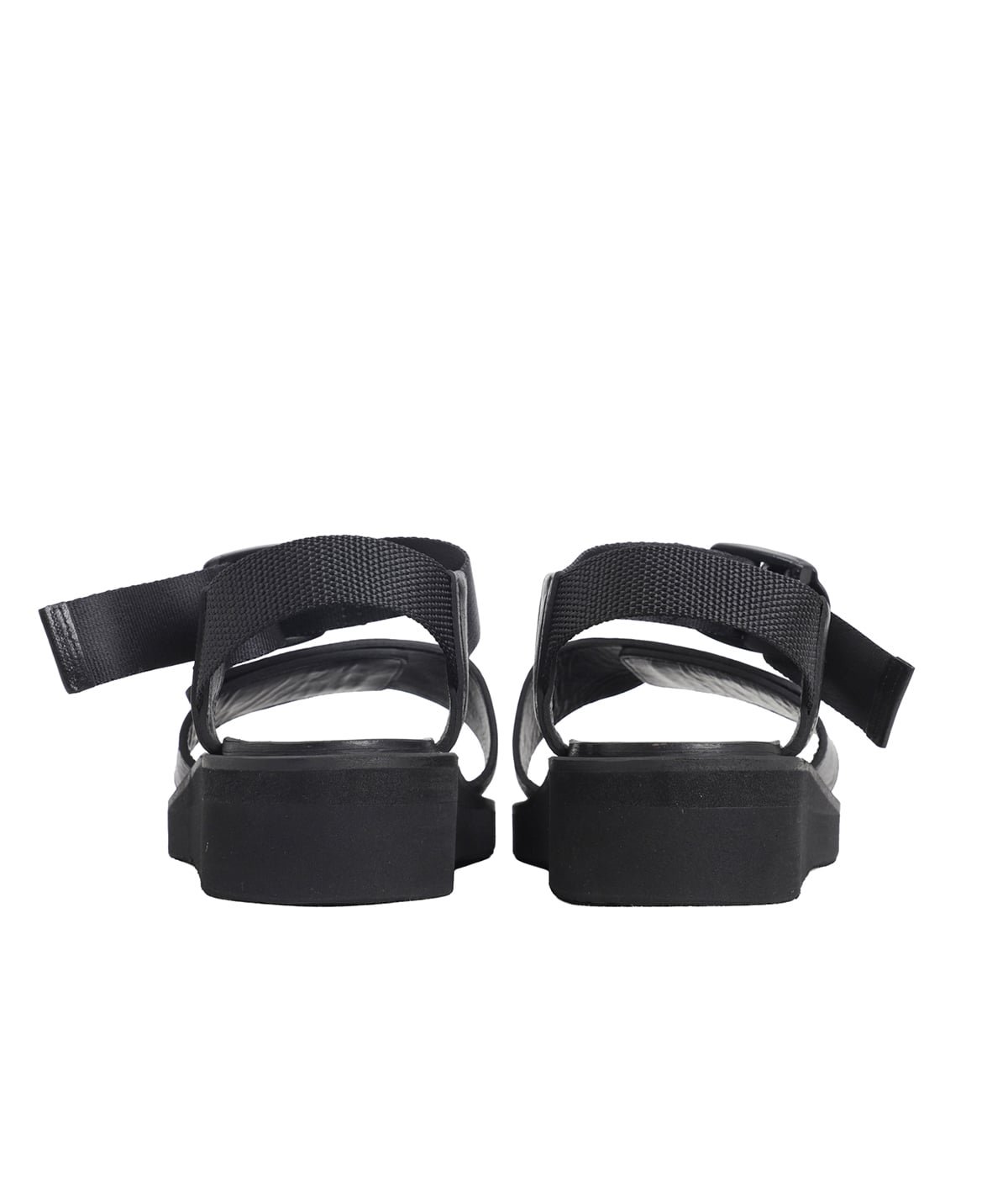 レディース】Sandals with Velcro Straps (wide belt) in Grain