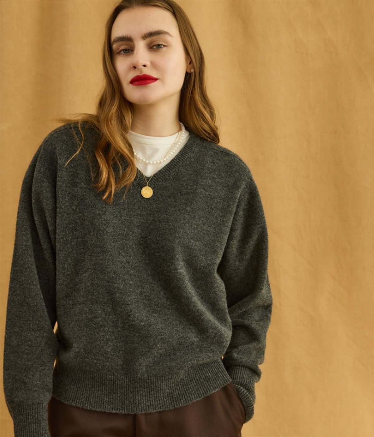予約】【レディース】FILL VNECK KNIT | Oblada(オブラダ) / トップス