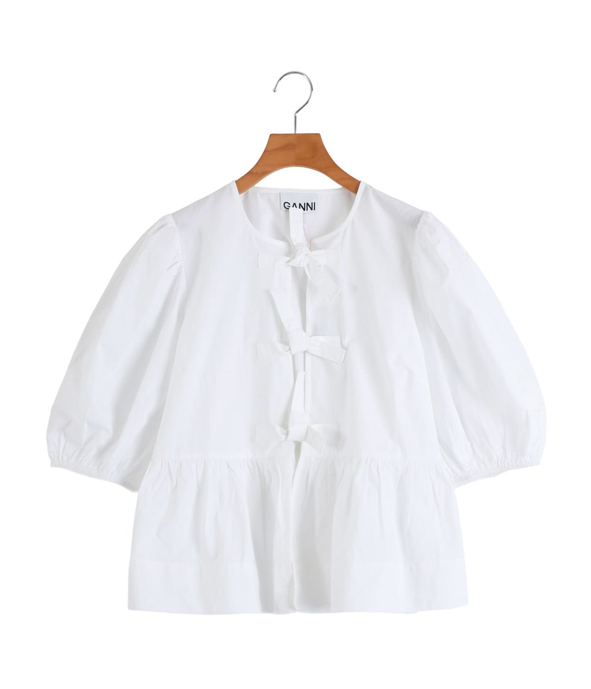 レディース】Cotton Poplin Peplum Blouse | GANNI(ガニー) / トップス