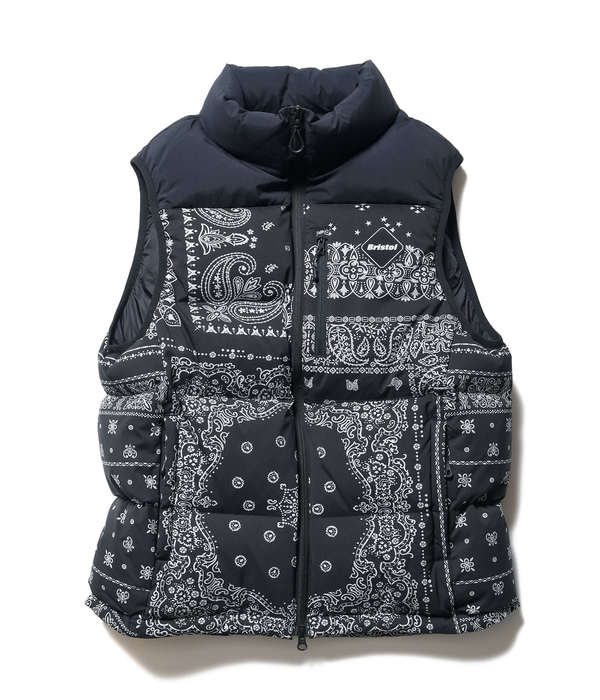 新品S黒バンダナ・FCRB DOWN VEST-