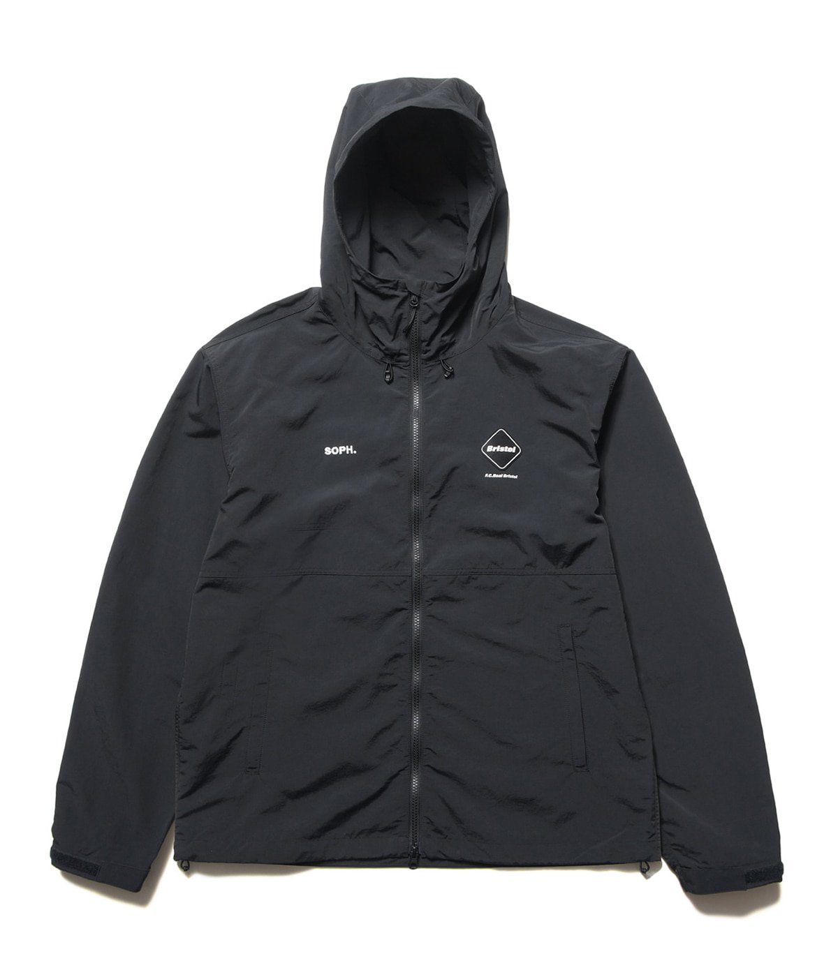 新品Bristol ブリストル ナイロンフーディブルゾン グレー XL F.C.Real Bristol（エフシーレアルブリストル）の「NYLON HOODED