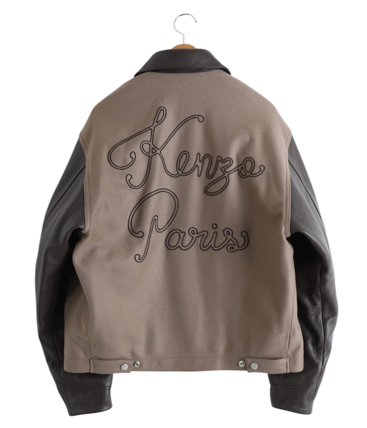 KENZO PARIS CHAINSTITCH LEATHER WOOL BLOUSON | KENZO(ケンゾー