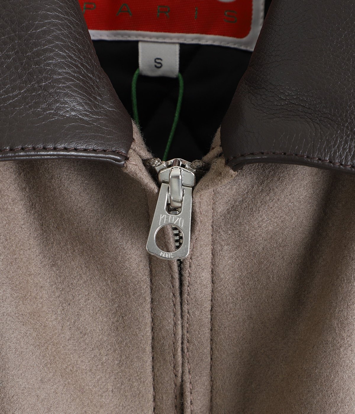 KENZO PARIS CHAINSTITCH LEATHER WOOL BLOUSON | KENZO(ケンゾー