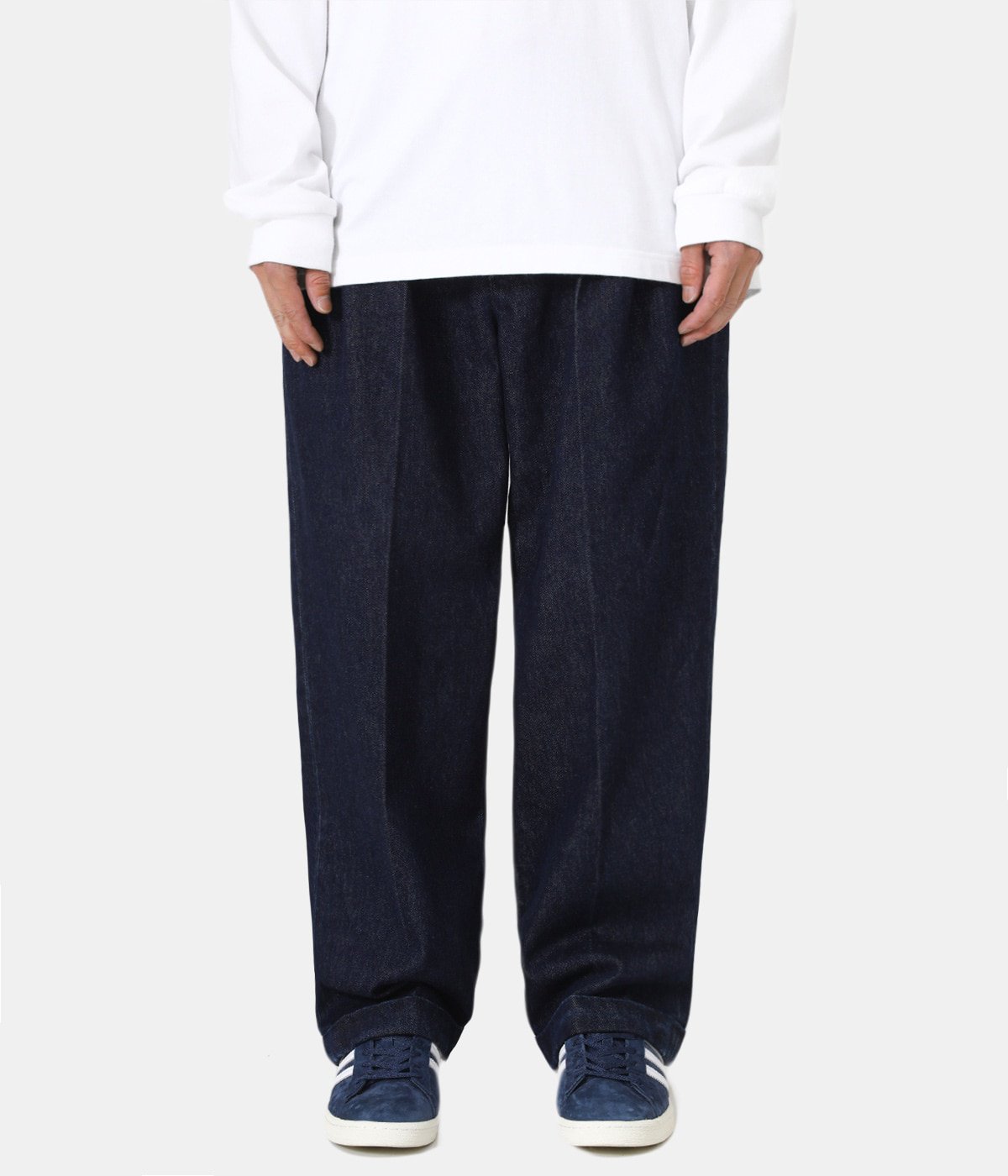 【FARAH】Three-tuck Wide Pants