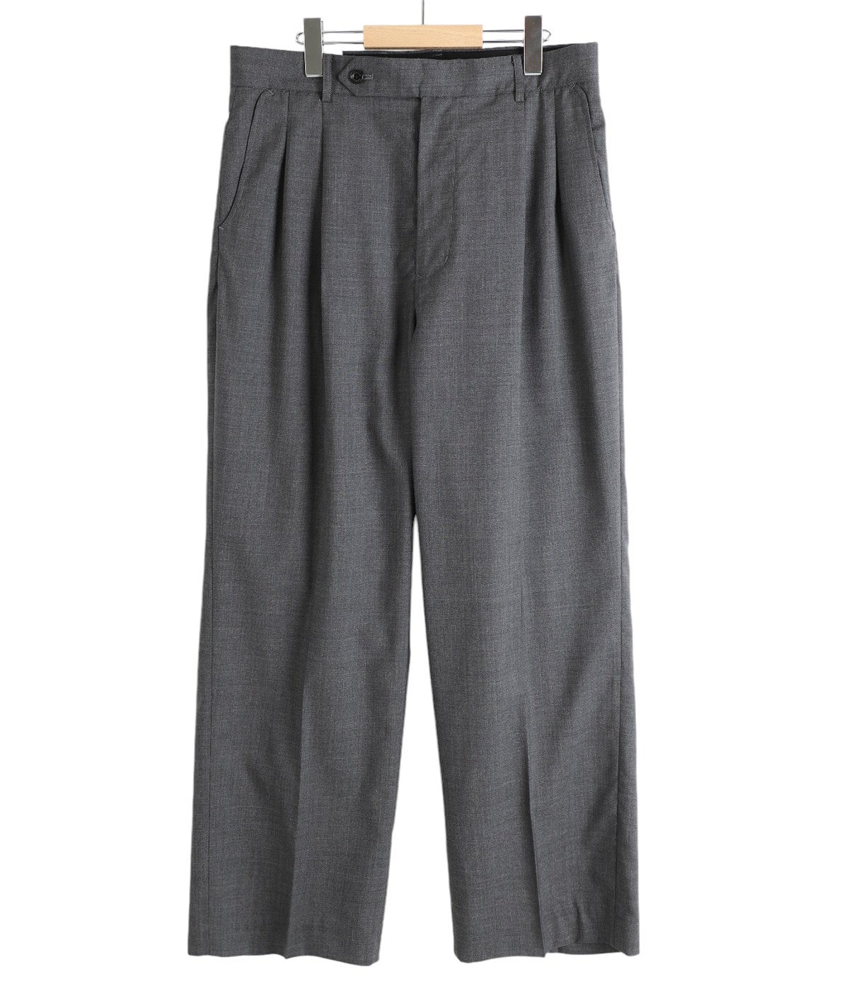 FARAH / Three Tuck Wide Pants (Hopsack-Black) | twelve