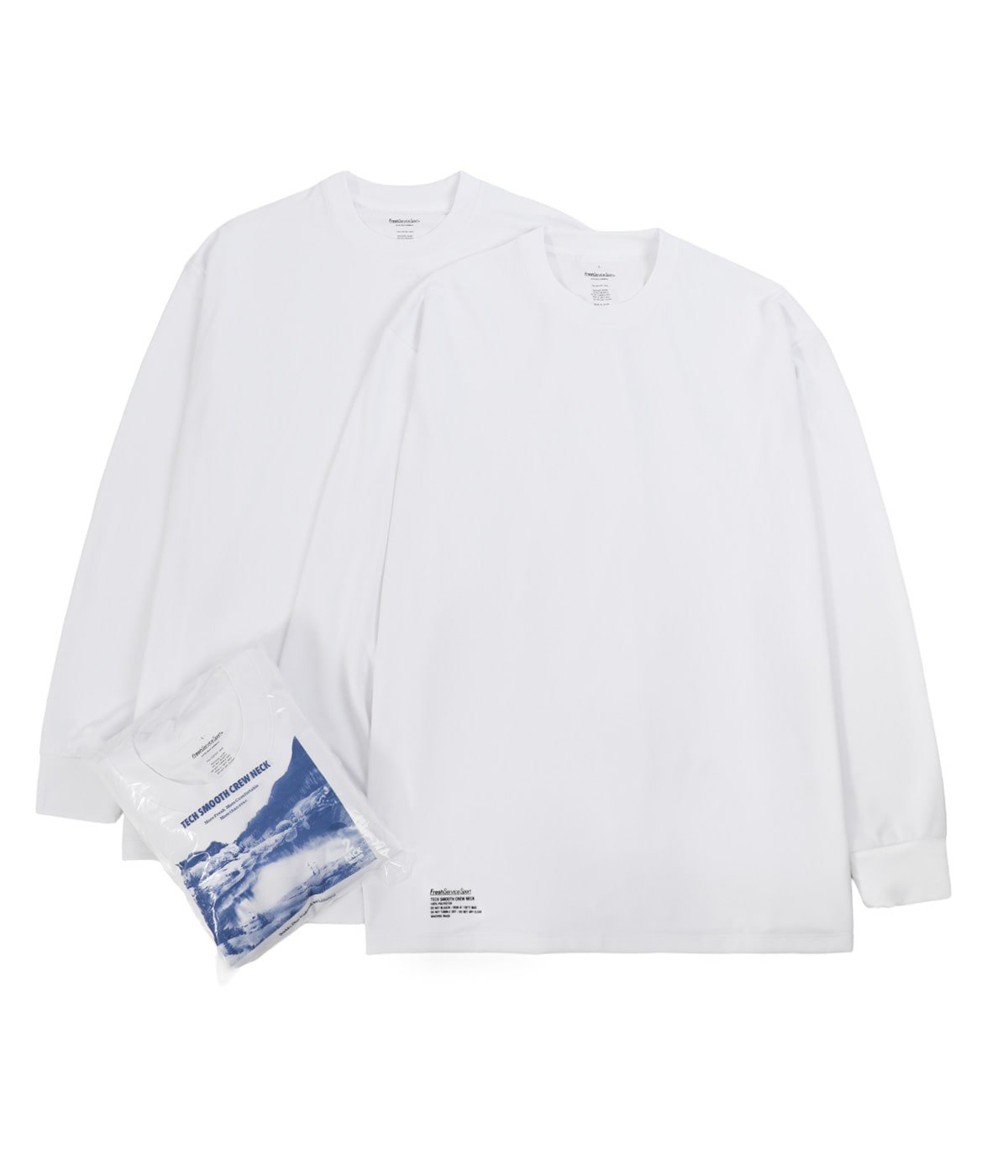 2-PACK TECH SMOOTH L/S CREW NECK | FreshService(フレッシュサービス