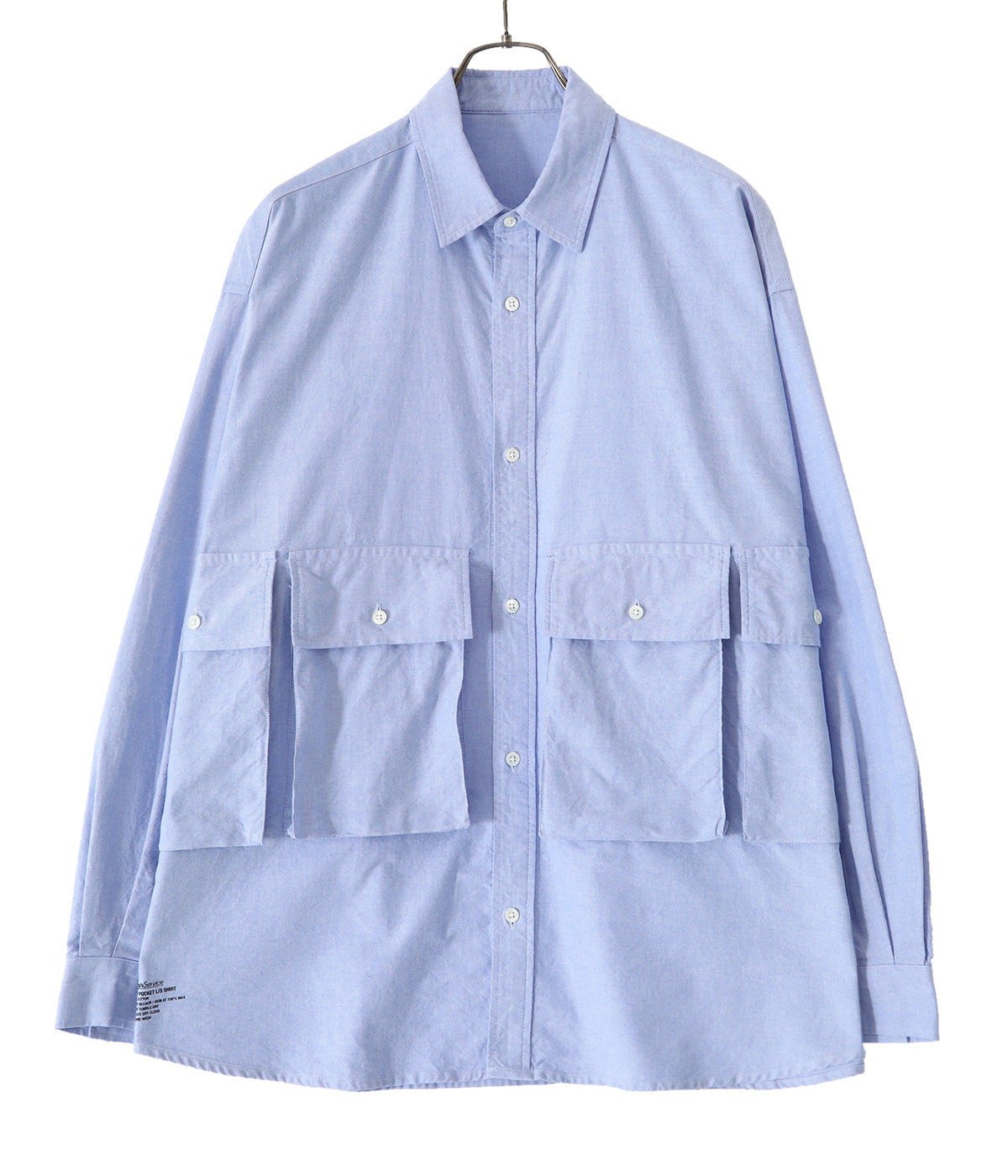 freshservice flap pocket shirts blue