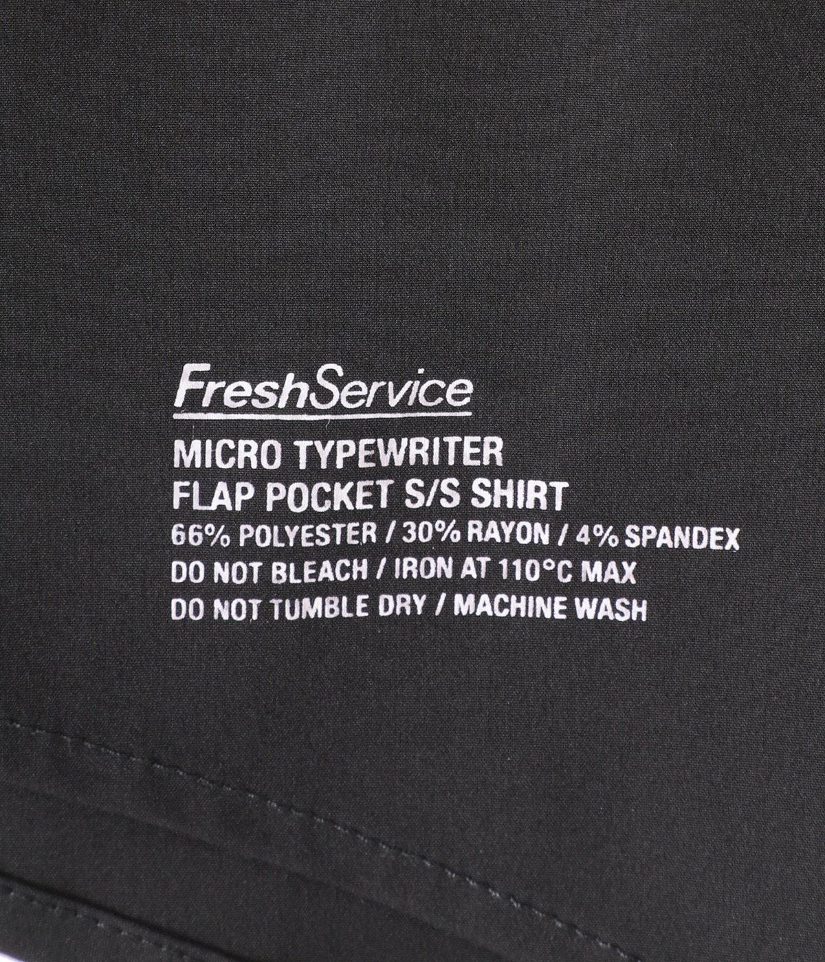 MICRO TYPEWRITER FLAP POCKET S/S SHIRT | FreshService(フレッシュ