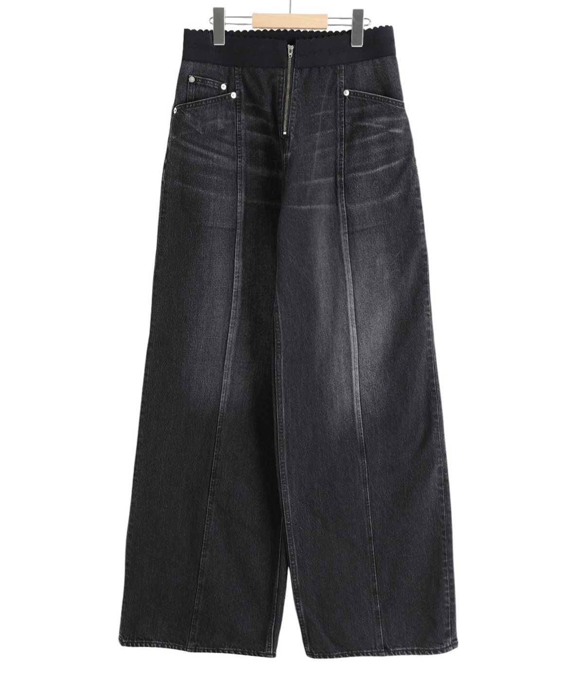 レディース】ORGANIC COTTON DENIM WIDE-LEG JEANS | FETICO