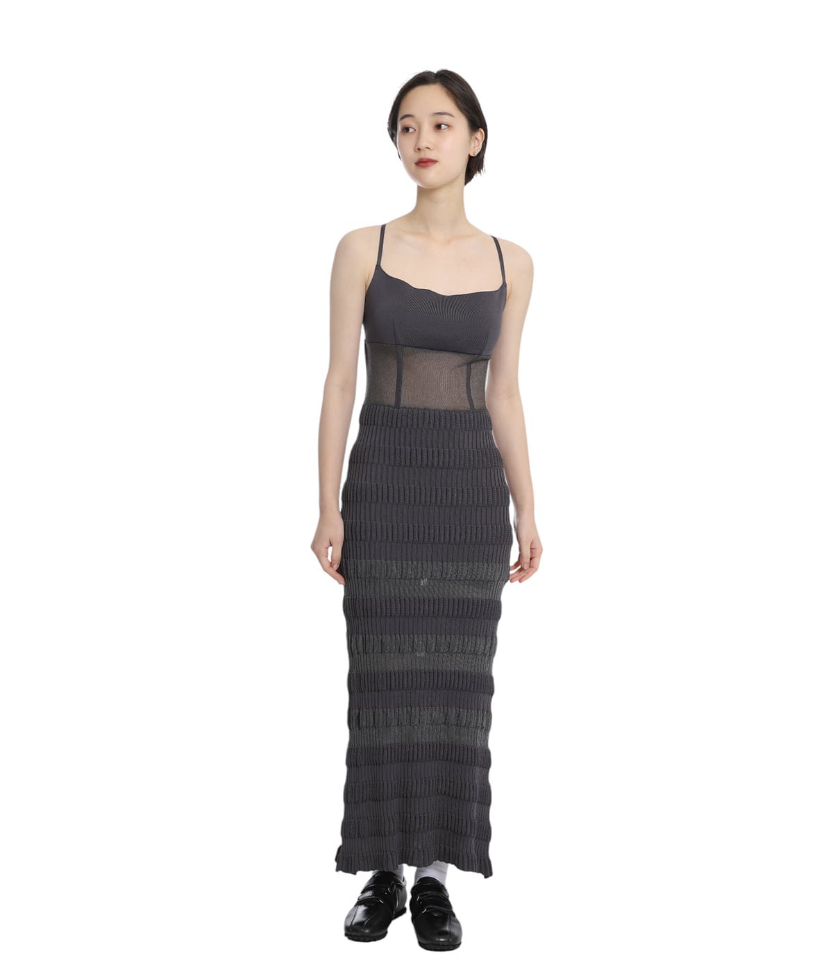 レディース】STRIPE KNIT CAMI DRESS | FETICO(フェティコ レディース】STRIPE KNIT CAMI DRESS | FETICO(フェティコ