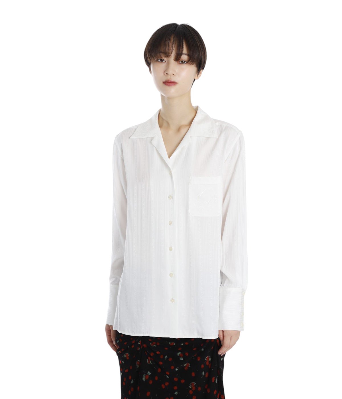 FETICO シャツ レディース】EMBROIDERED SHEER SHIRT | FETICO(フェティコ