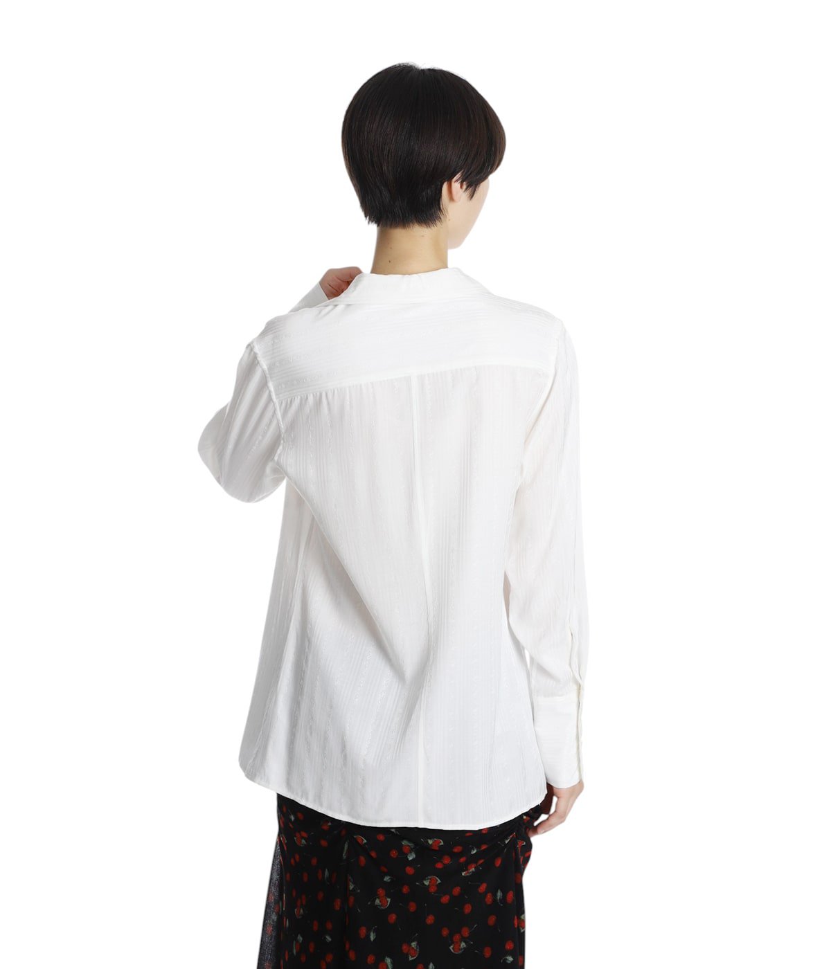 レディース】Rose jaquard stripe shirt | FETICO(フェティコ