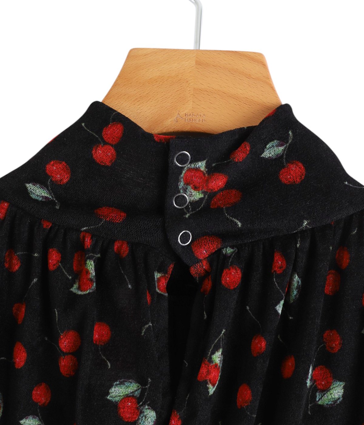 レディース】Printed velvet tulle turtleneck bodysuit | FETICO