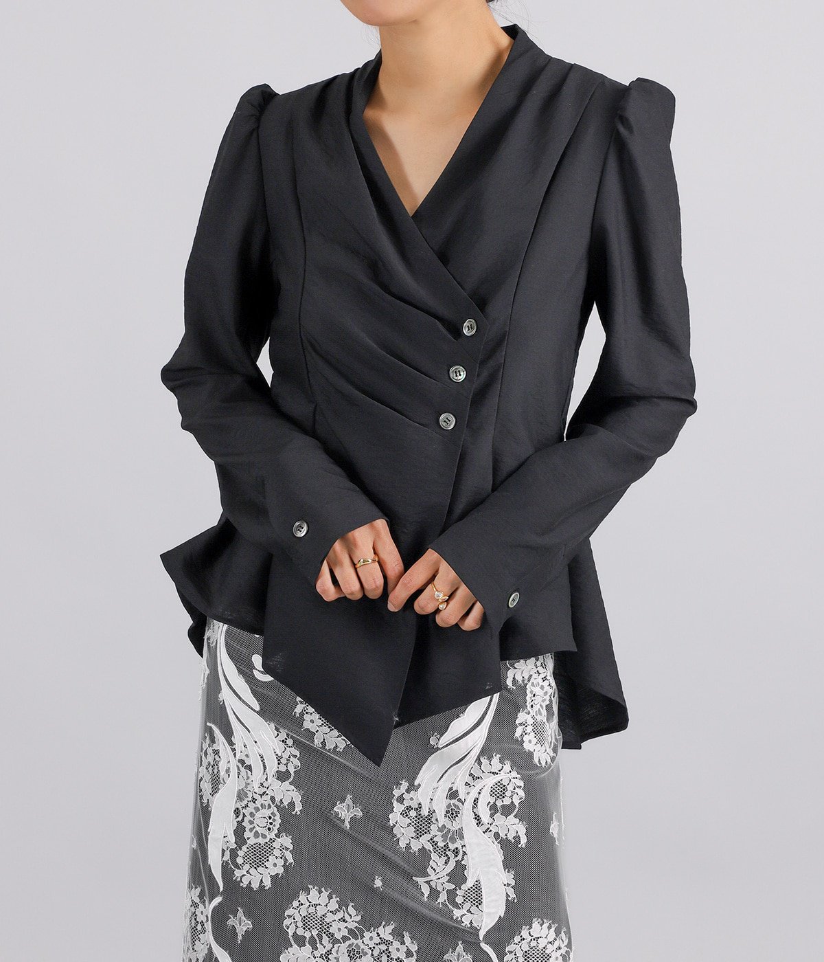 レディース】DRAPED WRAP JACKET | FETICO(フェティコ) / アウター 