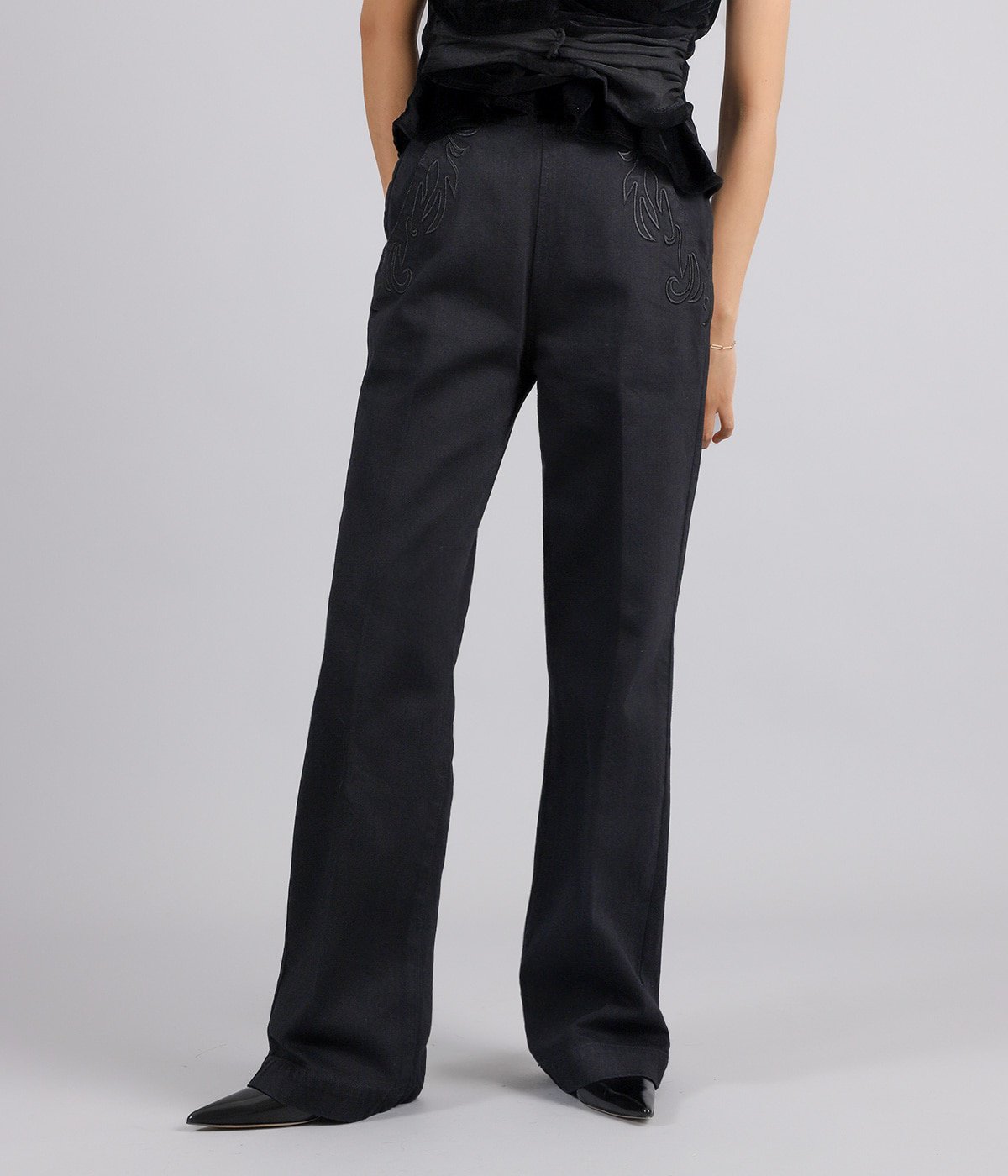 レディース】ORGANIC COTTON HIGH-WAISTED JEANS | FETICO(フェティコ
