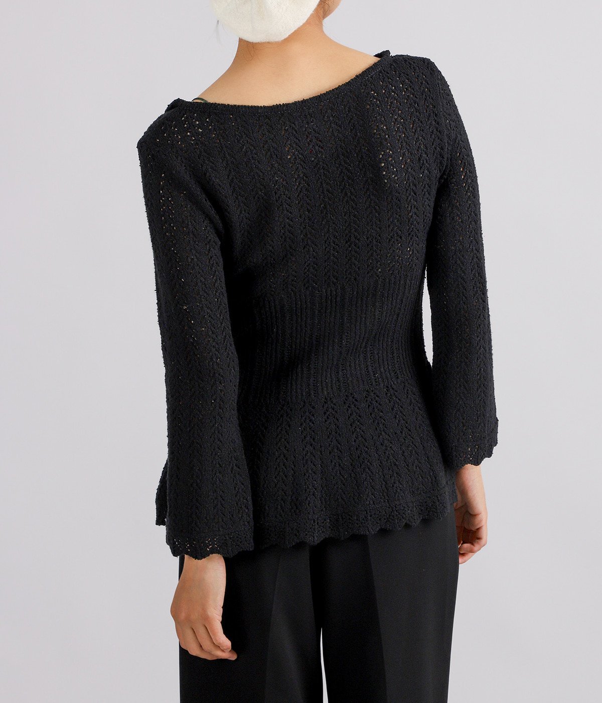 レディース】BOUCLE KNIT LACE CARDIGAN | FETICO(フェティコ